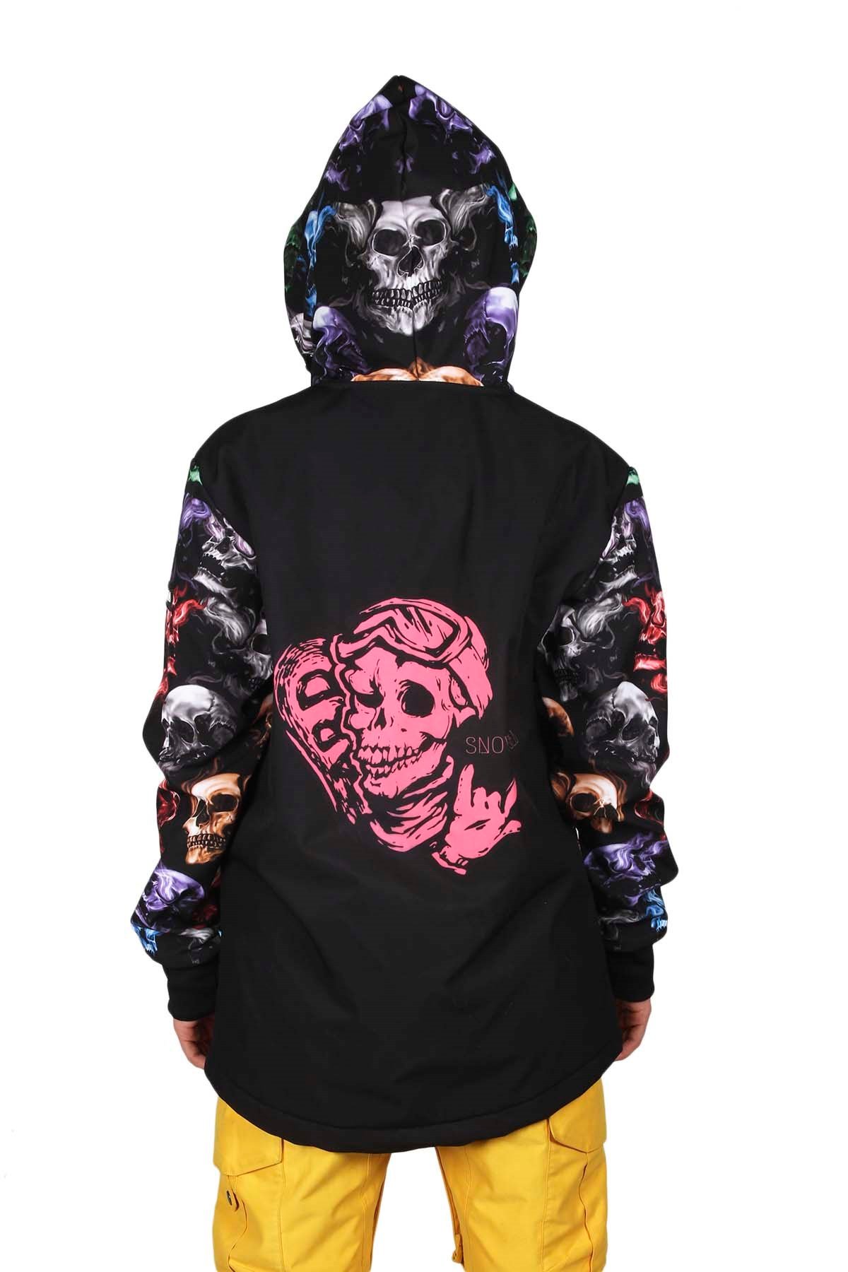 Snowsea Dark Skull Yaka Fermuarlı Snowboard & Kayak Montu SS7726