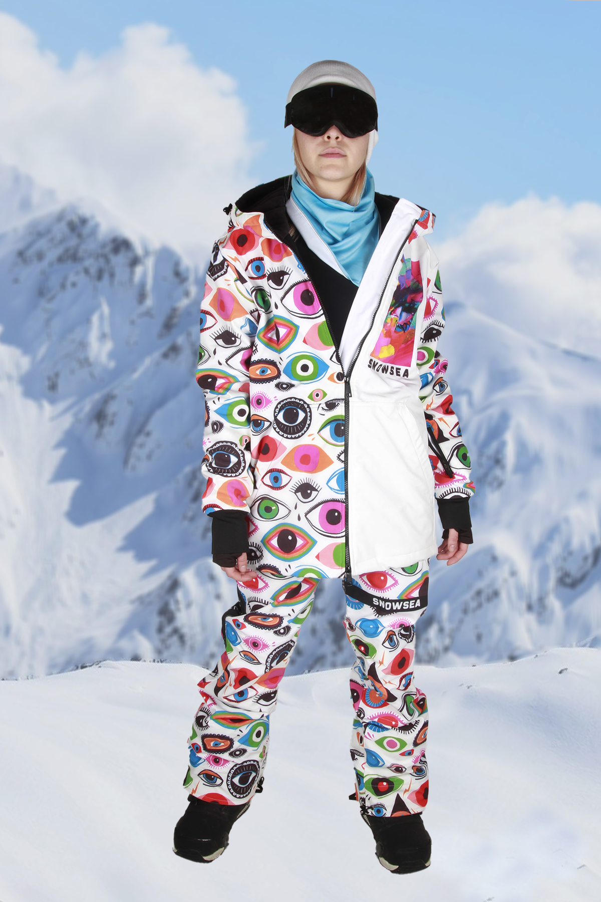 Snowsea Eyes Kadın Kayak & Snowboard Mont ve Pantolon Takımı