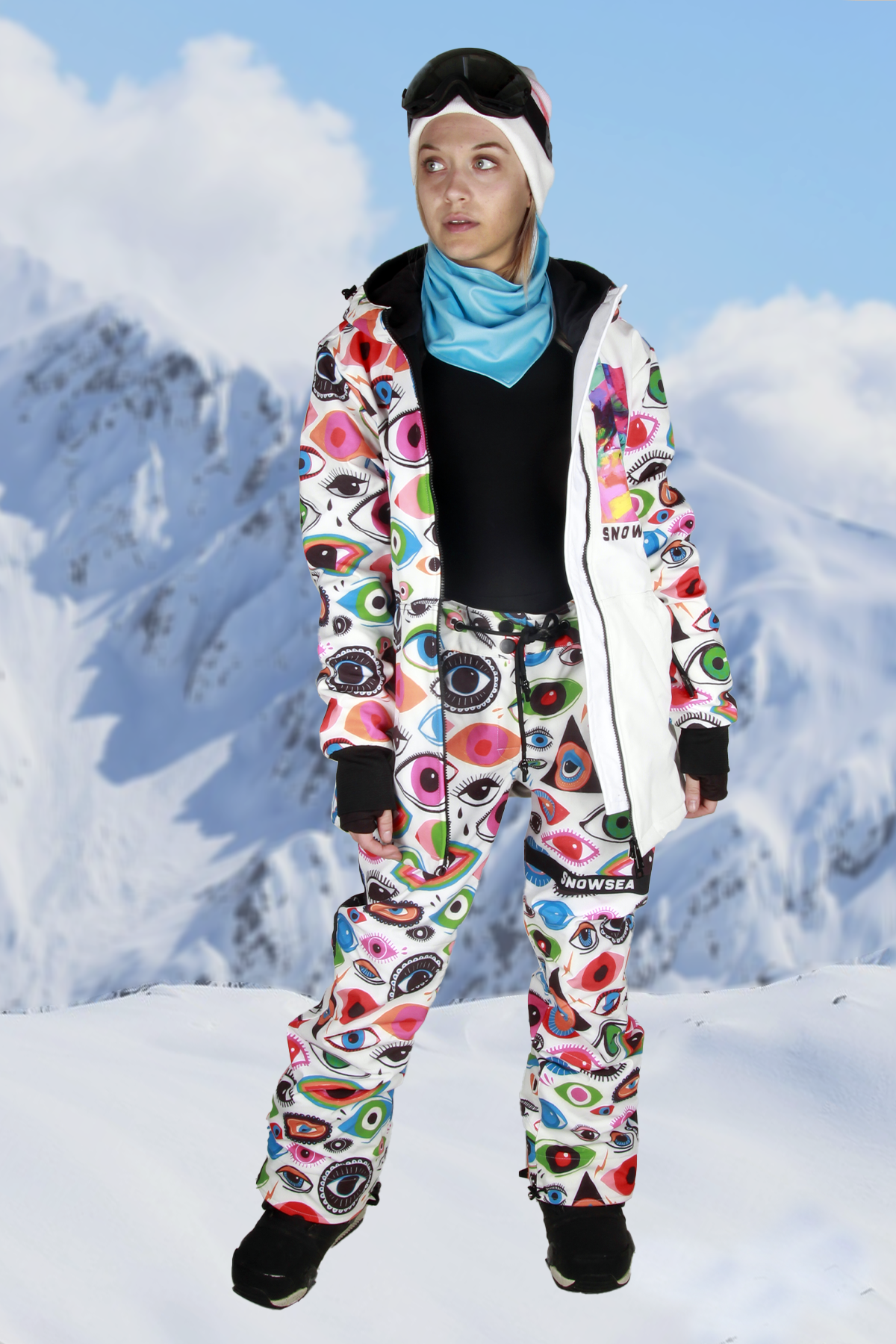 Snowsea Eyes Kadın Kayak & Snowboard Mont ve Pantolon Takımı