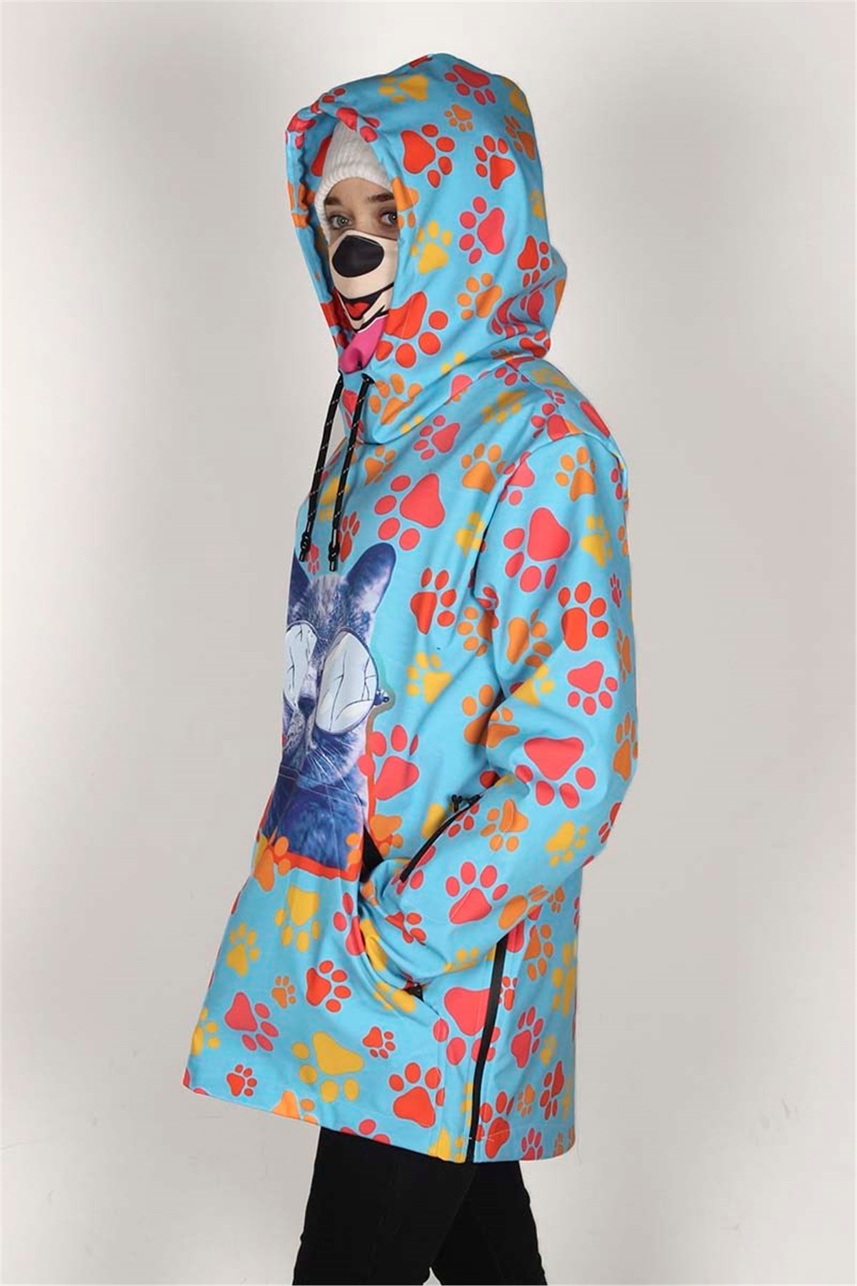 Snowsea Kedi Patili Kayak Montu, Bayan Snowboard Montu SS20