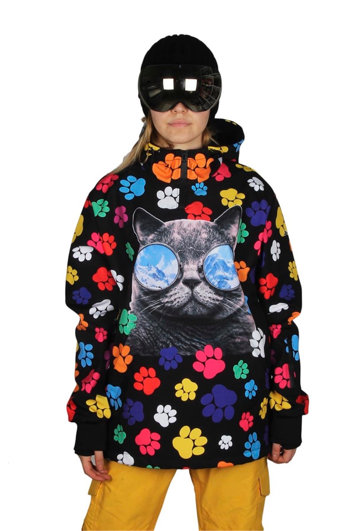 Snowsea Kız Çocuk Kayak Montu, Kedi Patili Çocuk Snowboard Montu SS15