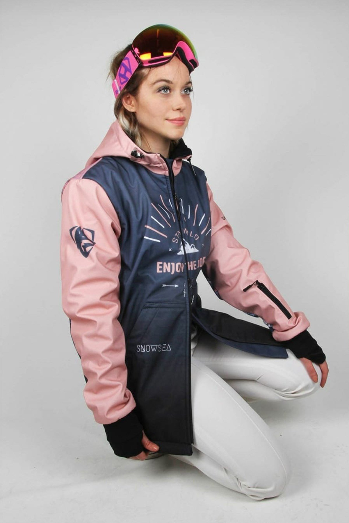 Snowsea Kurt&Kadın Fermuar SS7787 Kadın Kayak Montu, 1. Kalite Kadın Snowboard Montu