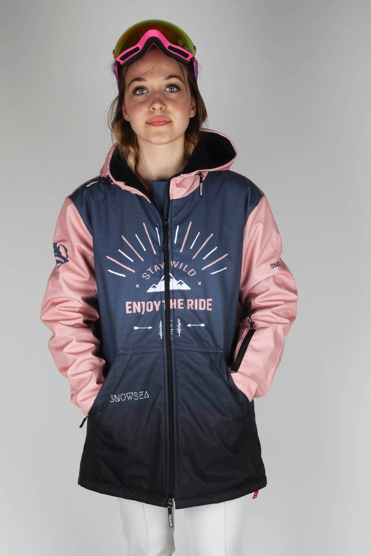 Snowsea Kurt&Kadın Fermuar SS7787 Kadın Kayak Montu, 1. Kalite Kadın Snowboard Montu