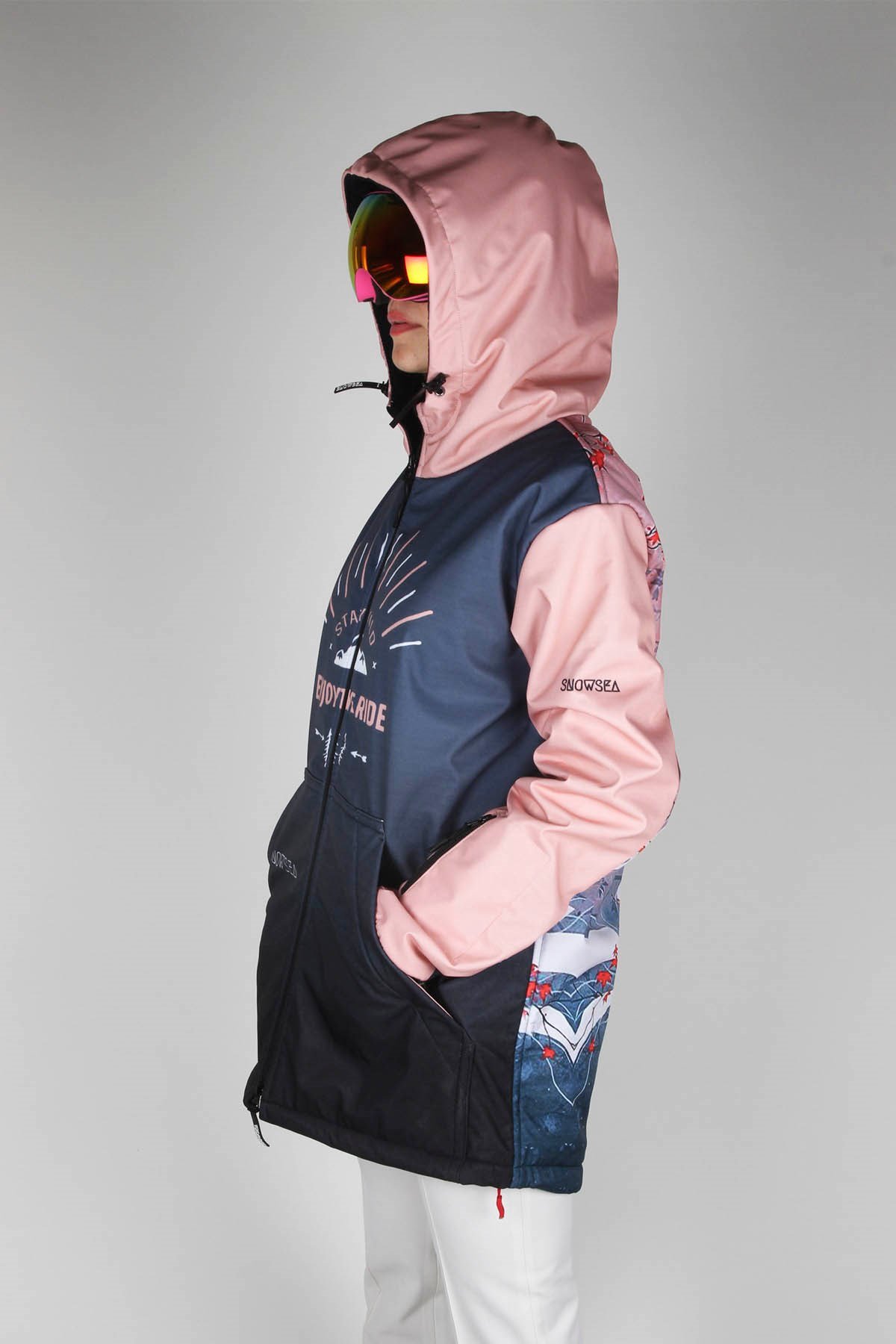 Snowsea Kurt&Kadın Fermuar SS7787 Kadın Kayak Montu, 1. Kalite Kadın Snowboard Montu