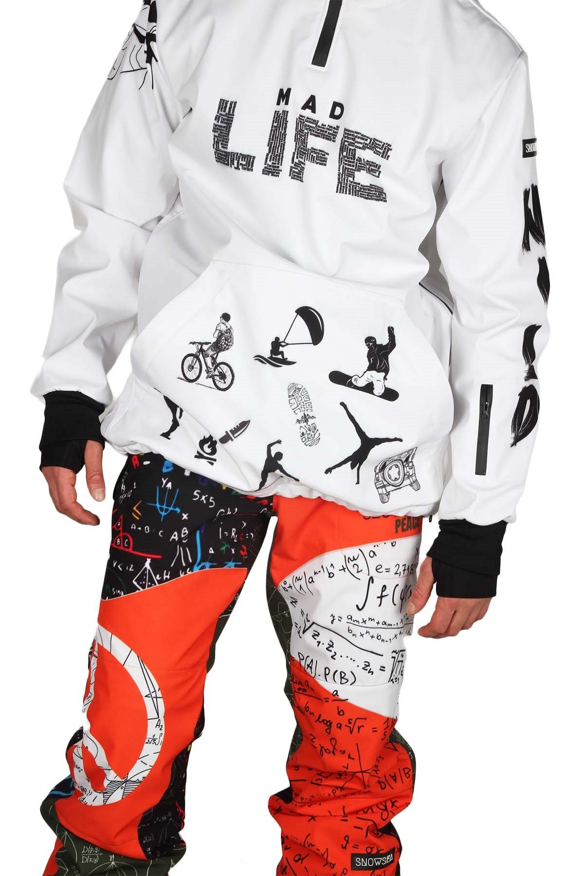 Snowsea Mad Life Yaka Fermuarlı Snowboard & Kayak Montu SS7728