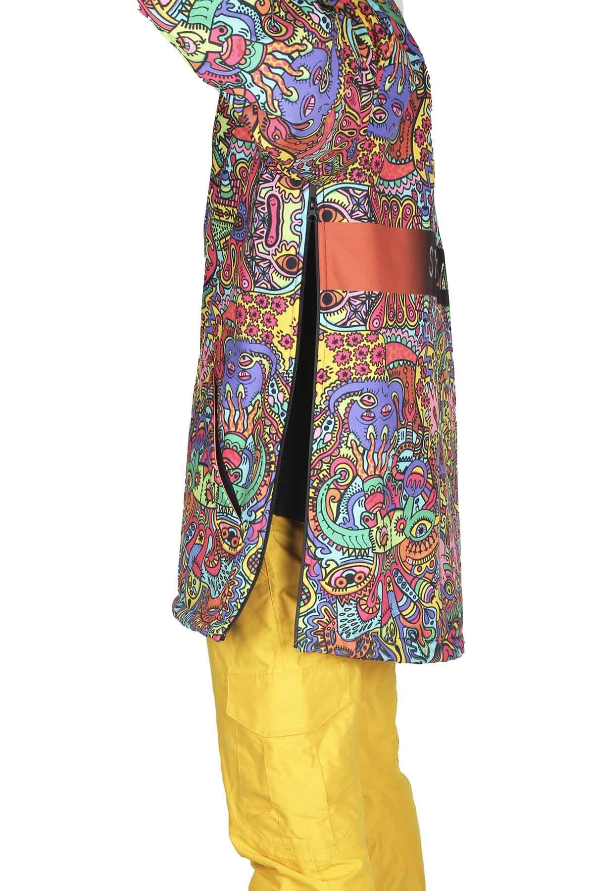 Snowsea Mixed Design Yaka Fermuarlı Snowboard & Kayak Montu SS7769