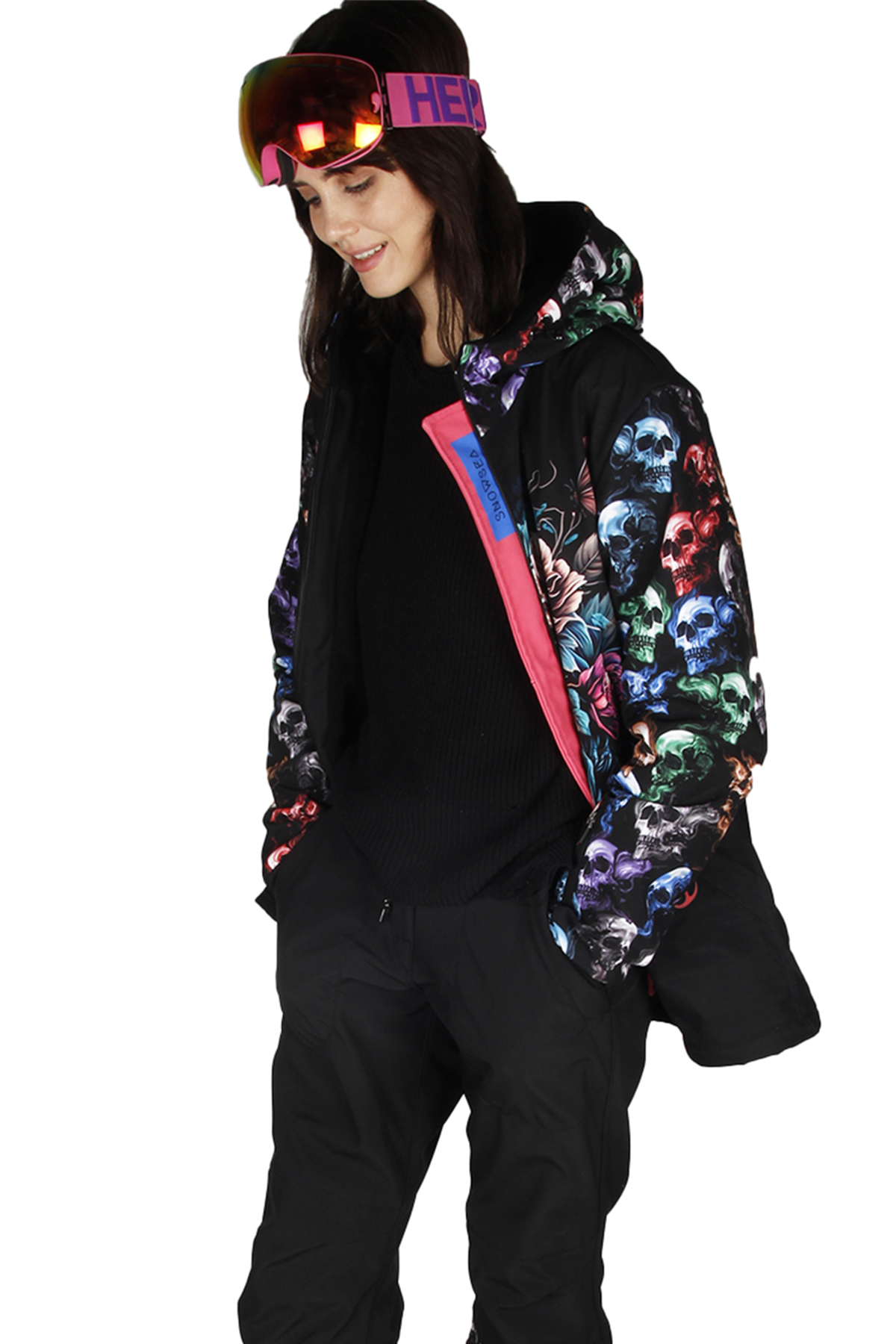 Snowsea Original Skull Snowboard Mont ve Pantolon Takımı