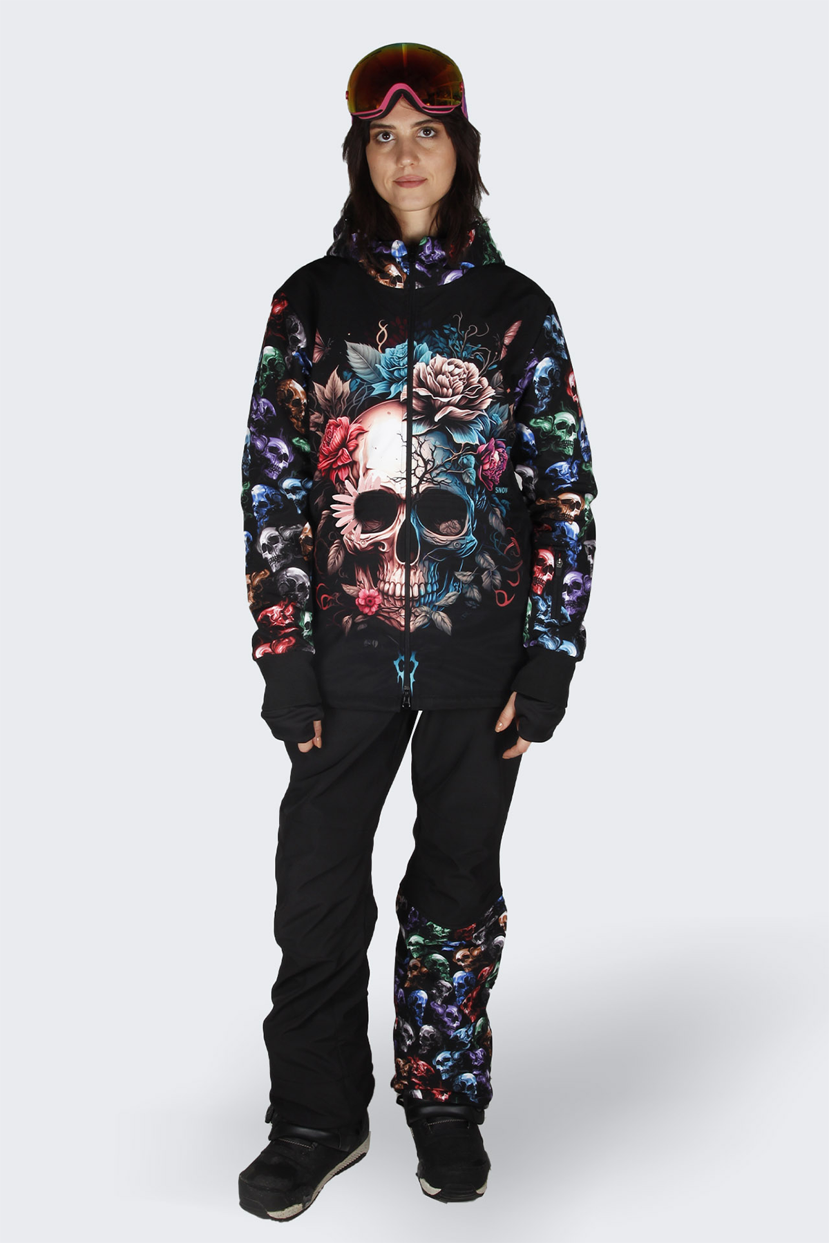 Snowsea Original Skull Snowboard Mont ve Pantolon Takımı
