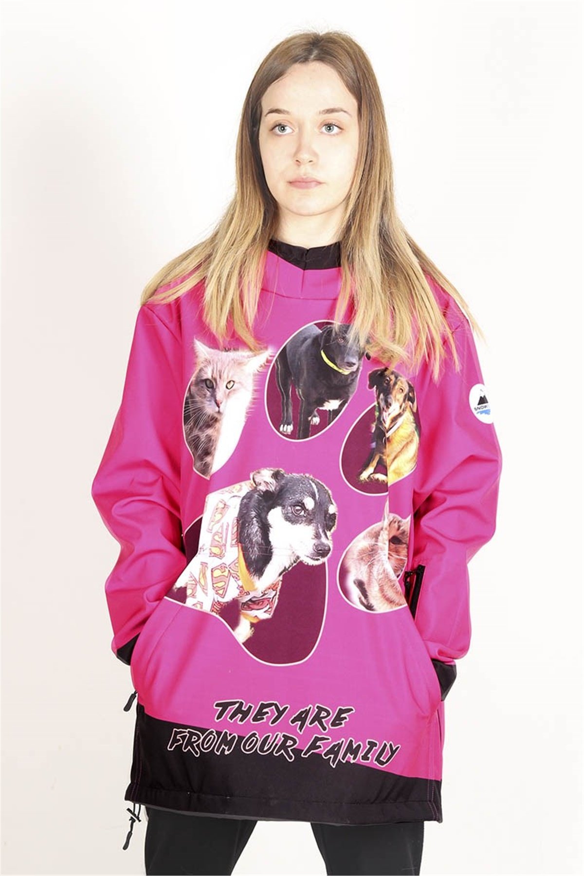 Snowsea Özel Tasarım Kadın Kayak Montu SS23 - Pembe 