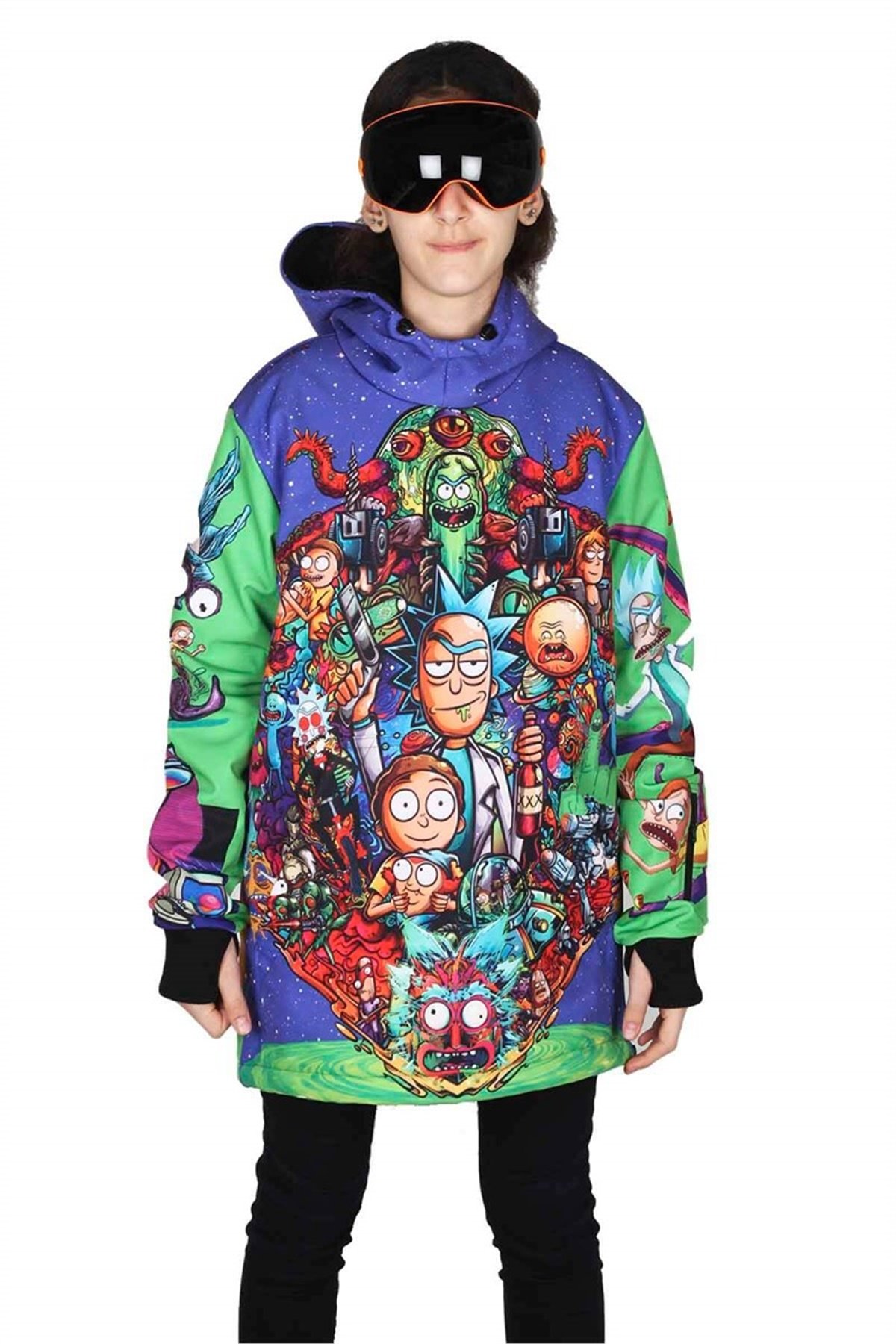 Snowsea Rick & Morty Çocuk Snowboard ve Kayak Montu