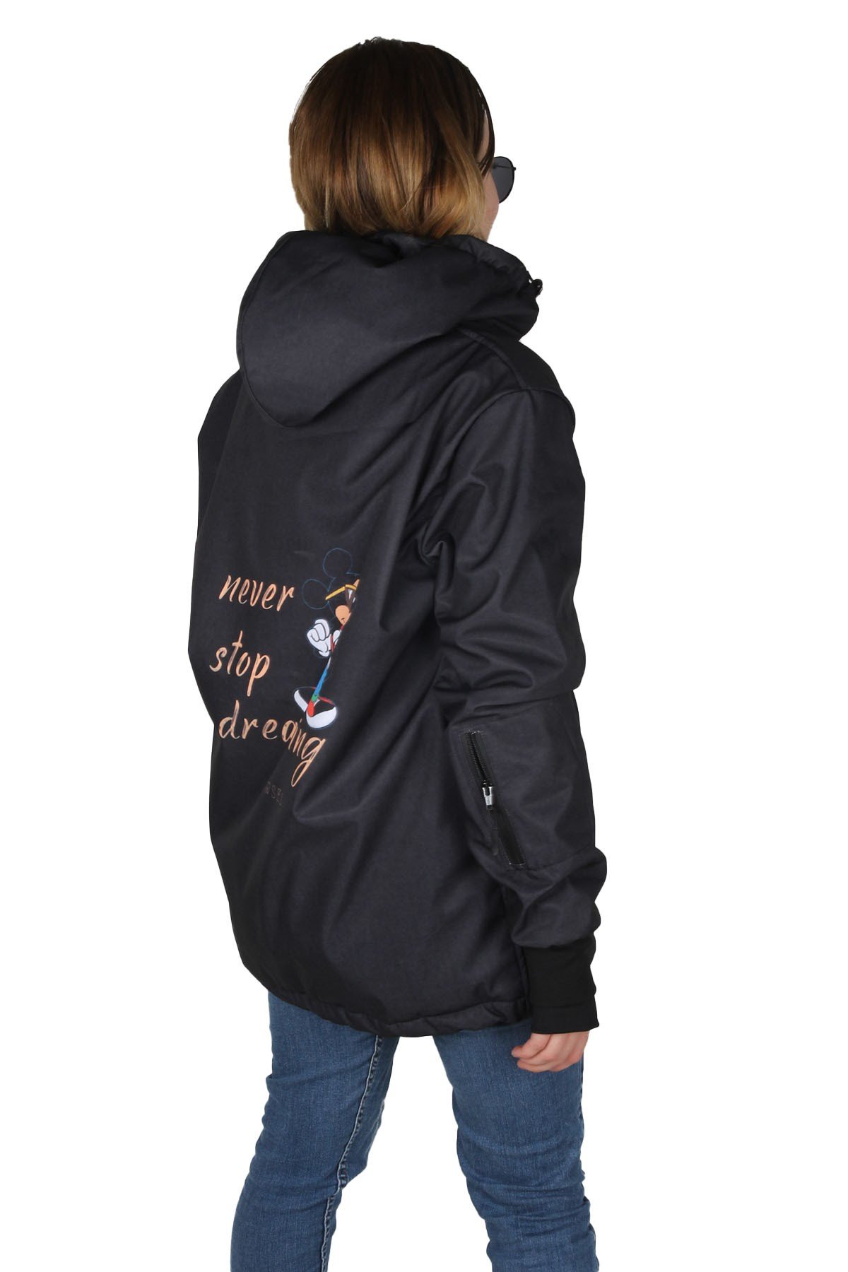 Snowsea Rüzgar ve Su Geçirmez Mont, Mickey Mouse Kadın  Kar Montu