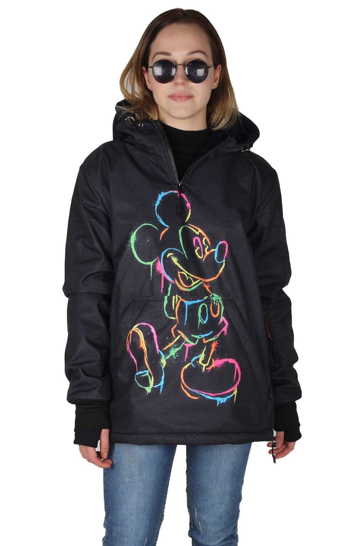 Snowsea Rüzgar ve Su Geçirmez Mont, Mickey Mouse Kadın  Kar Montu