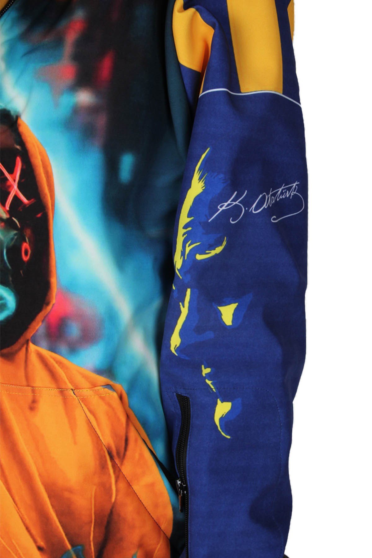 Snowsea Sarı-Lacivert SSF7784 Kadın Kayak Montu, 1. Kalite Kadın Snowboard Montu