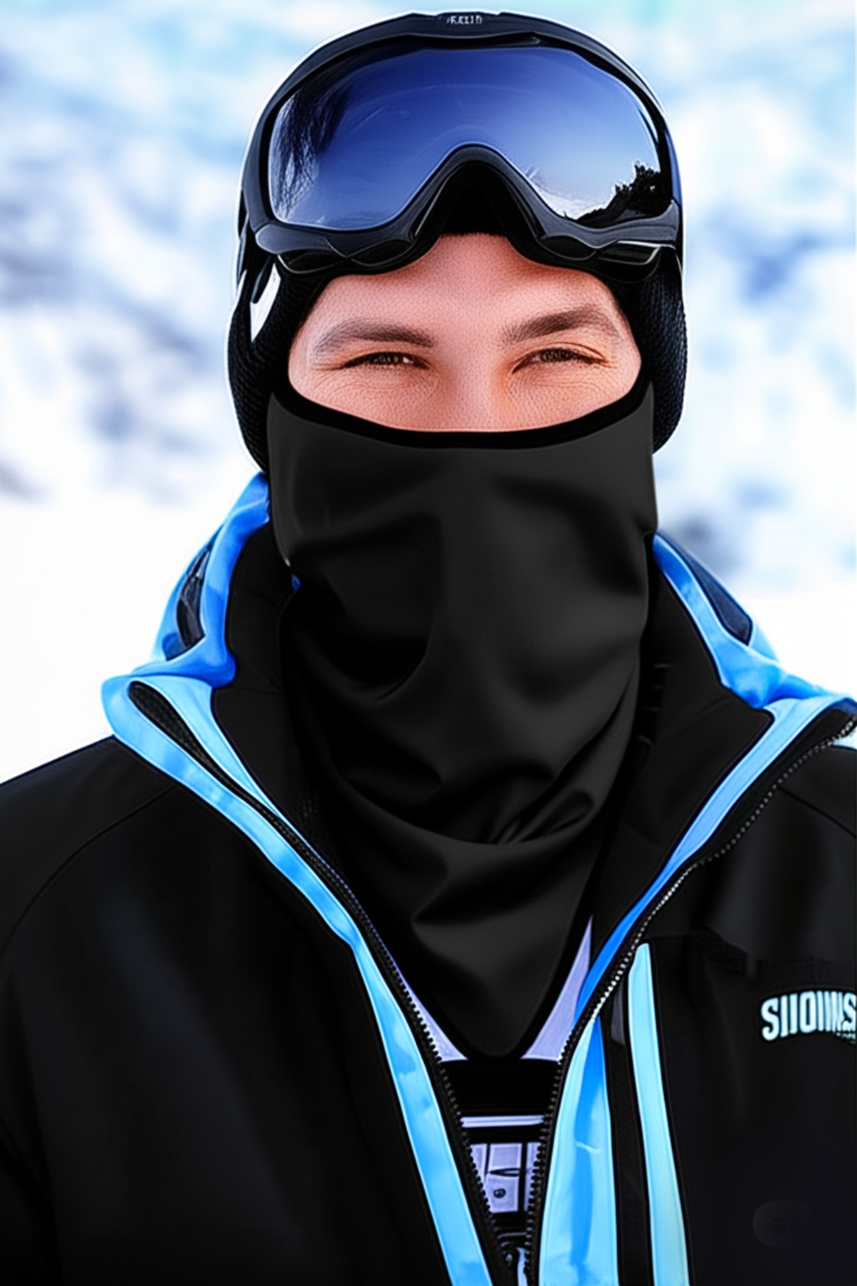 Snowsea Siyah Kar Maskesi SS2118