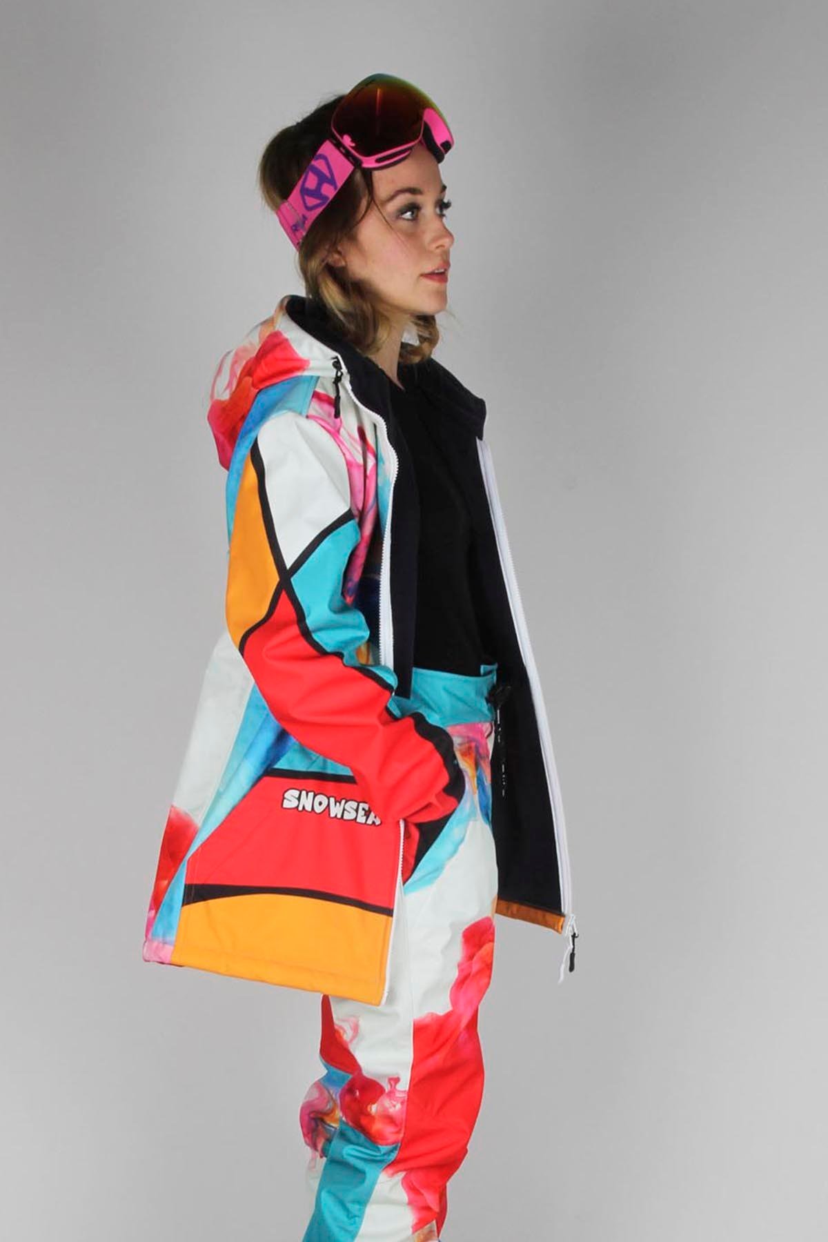 Snowsea Smoky SS7801 Kadın Kayak Montu, 1. Kalite Unisex Snowboard Montu