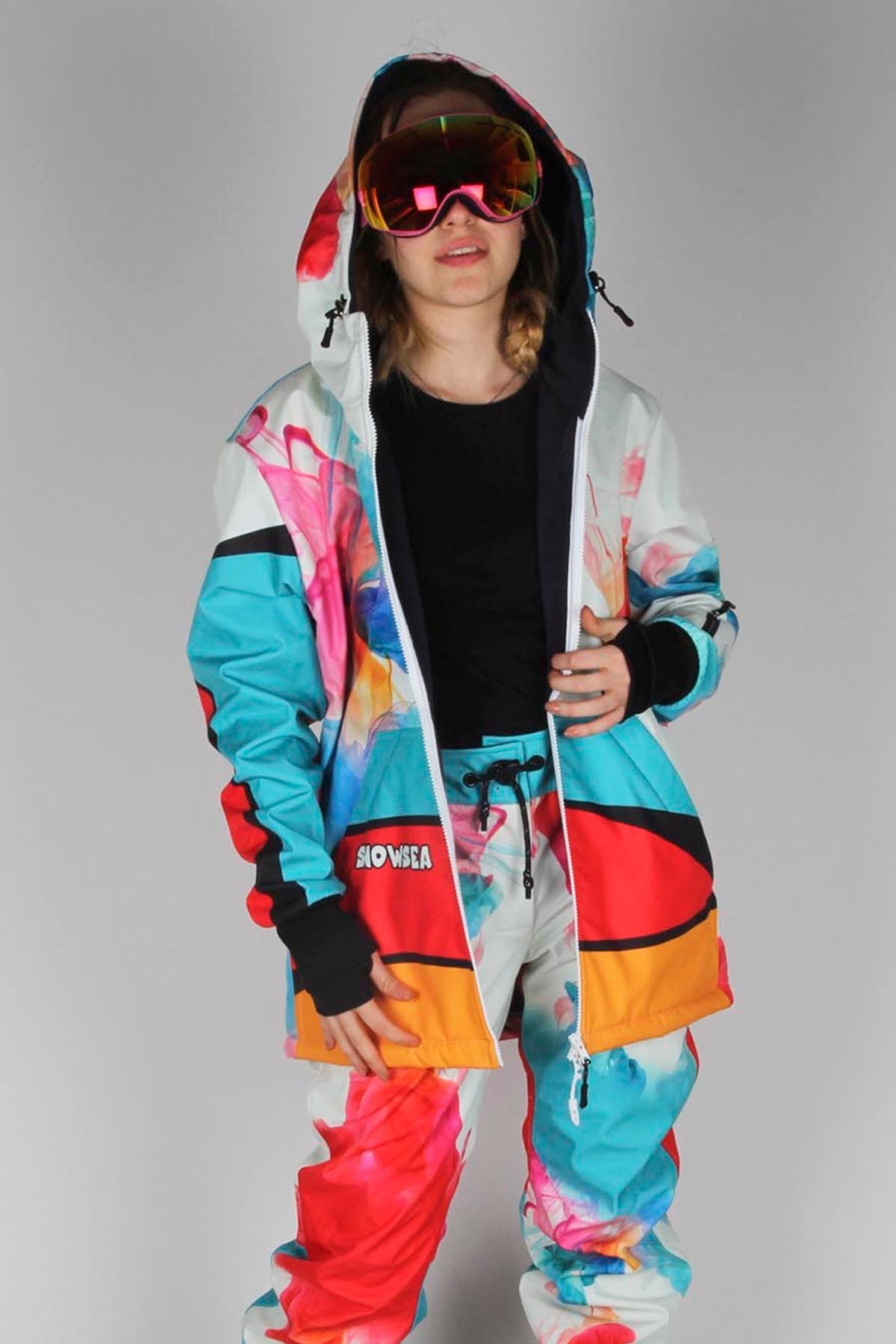 Snowsea Smoky SS7801 Kadın Kayak Montu, 1. Kalite Unisex Snowboard Montu