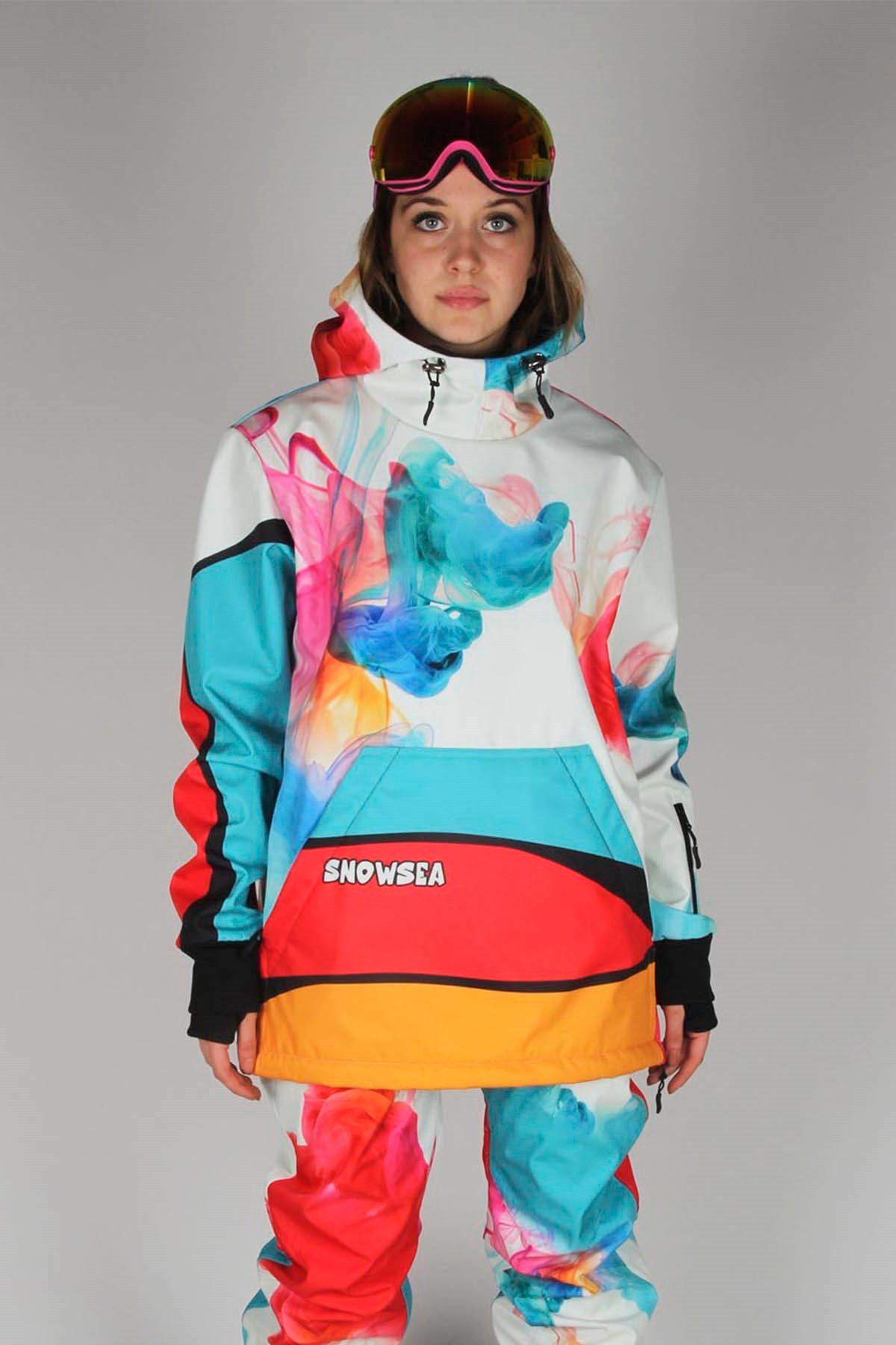 Snowsea Smoky SS7802 Kadın Kayak Montu, 1. Kalite Unisex Snowboard Montu