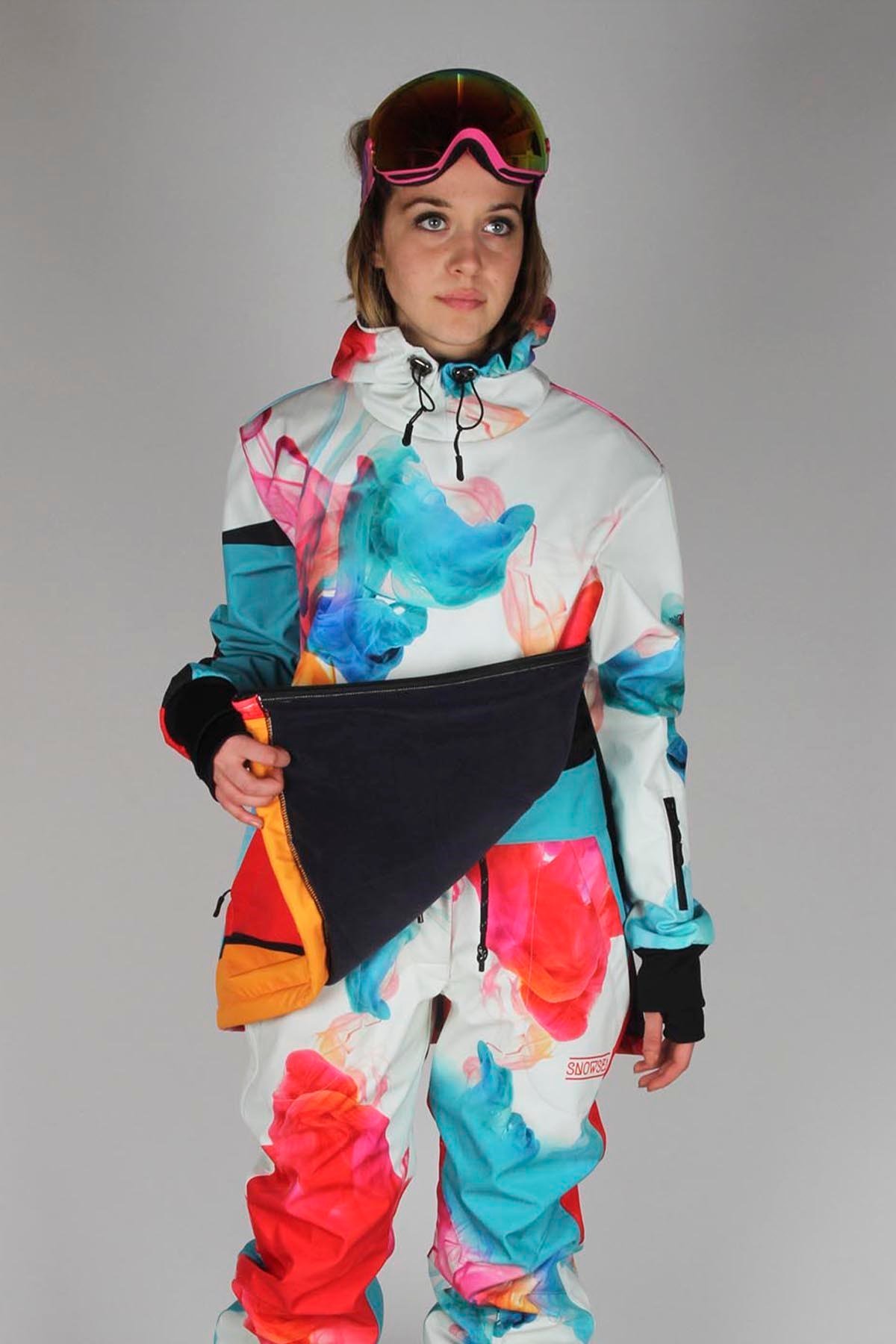 Snowsea Smoky SS7802 Kadın Kayak Montu, 1. Kalite Unisex Snowboard Montu