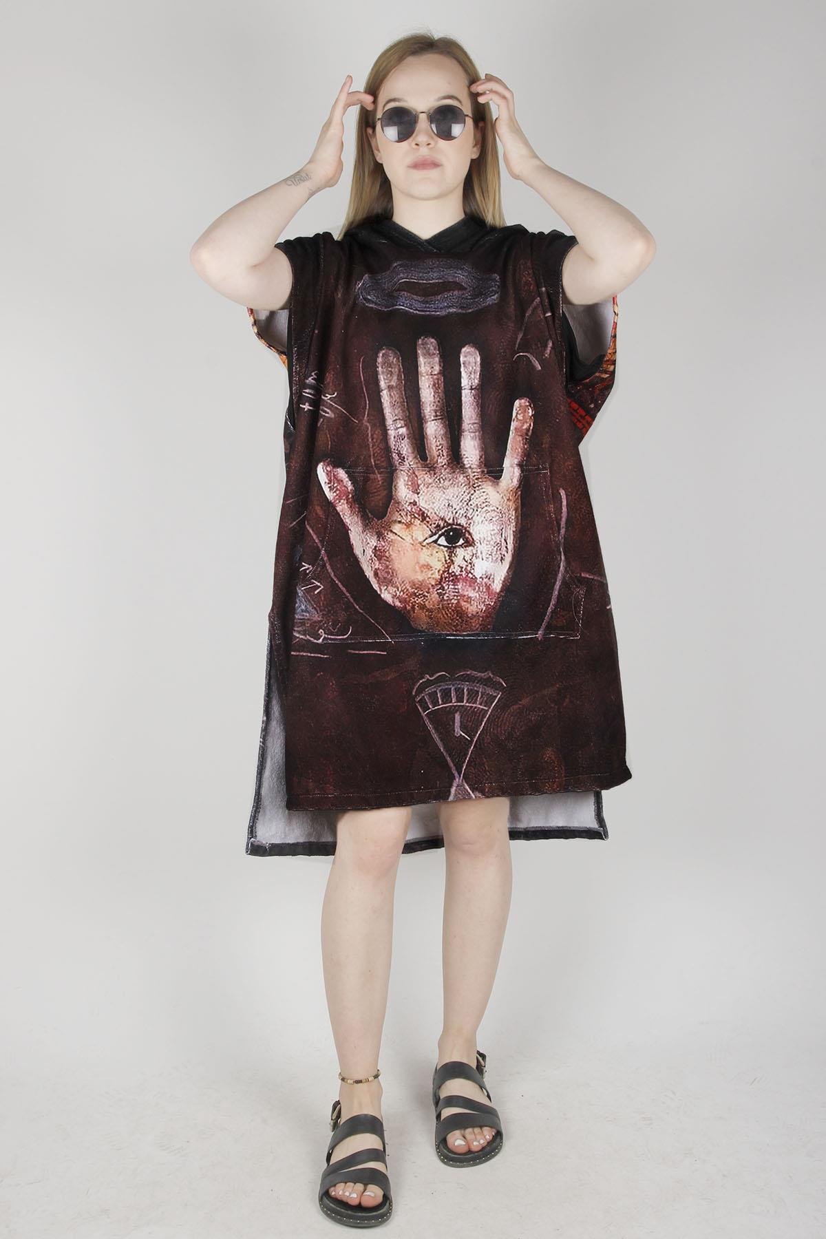 Snowsea SP1025 Mercan Dede Özel Tasarım Plaj Havlusu, Sörf Panço