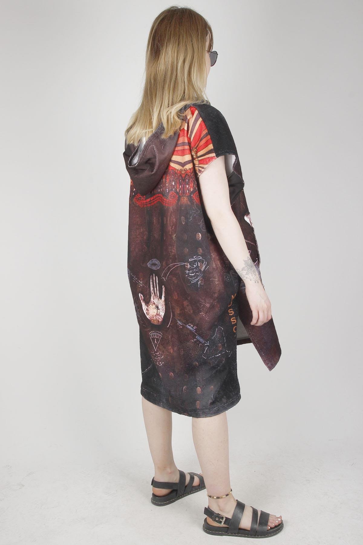 Snowsea SP1025 Mercan Dede Özel Tasarım Plaj Havlusu, Sörf Panço