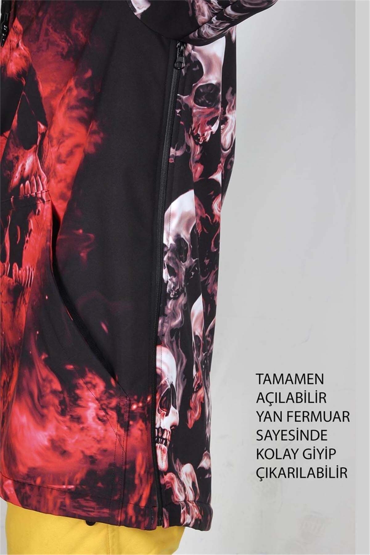 Snowsea SS5598 Kar Montu, Dark Skull Snowboard ve Kayak Montu