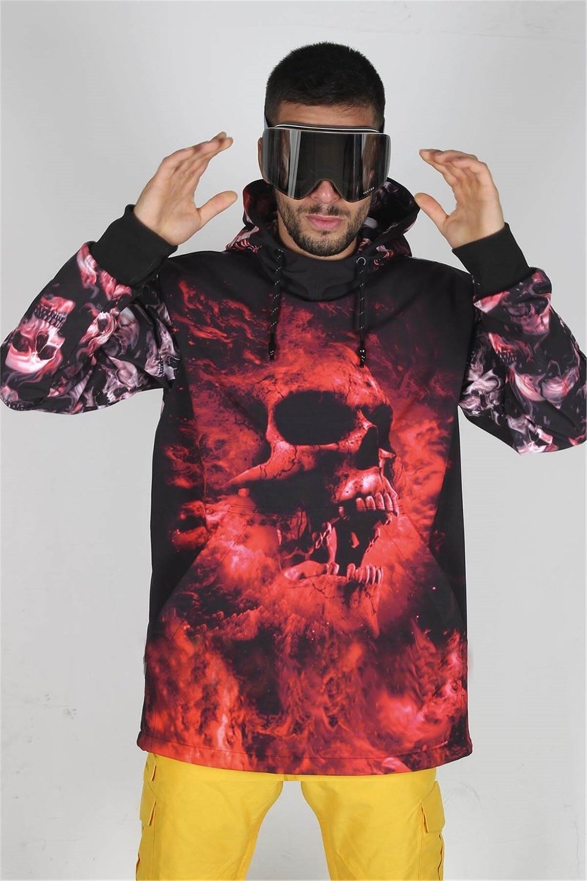 Snowsea SS5598 Kar Montu, Dark Skull Snowboard ve Kayak Montu