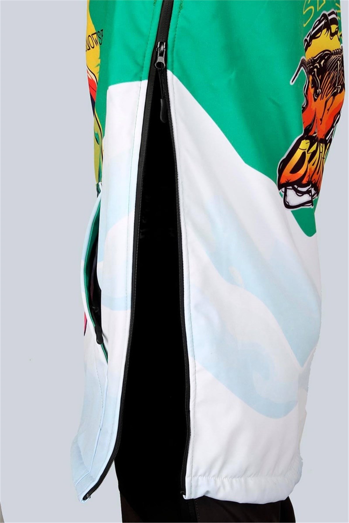 Snowsea SS5606 Çılgın Dinozor Unisex Snowboard ve Kayak Montu