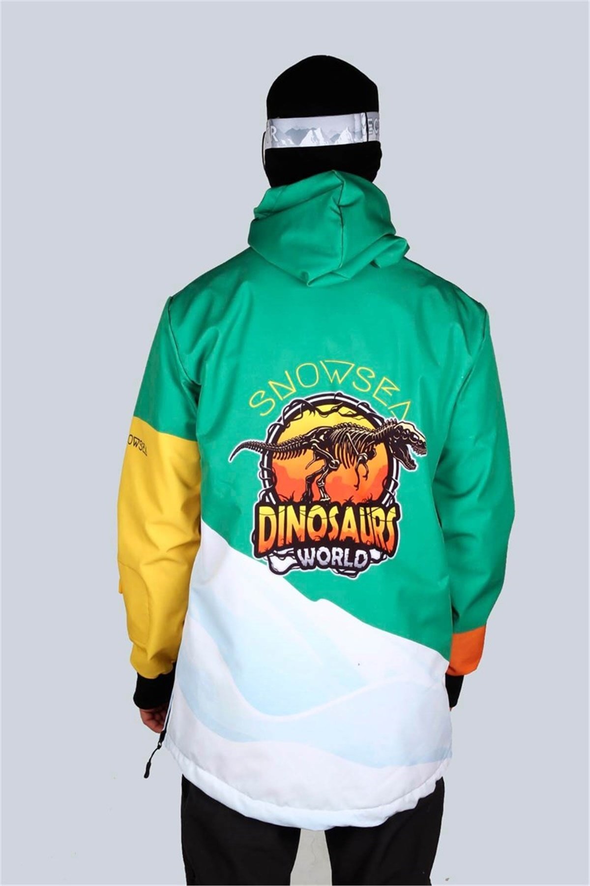 Snowsea SS5606 Çılgın Dinozor Unisex Snowboard ve Kayak Montu