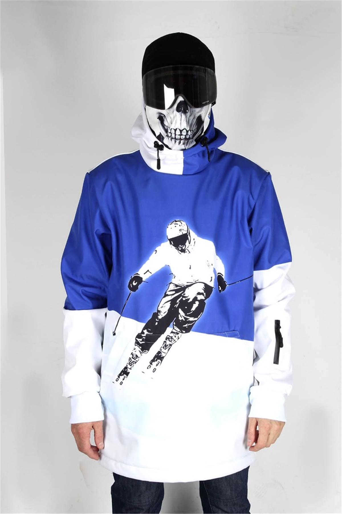 Snowsea SS7643 Uçuş Sanatı Kayak Montu, Mavi