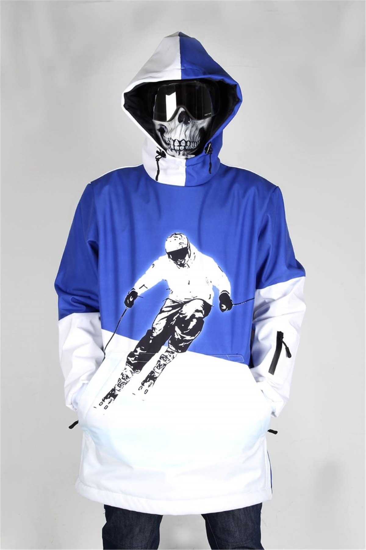 Snowsea SS7643 Uçuş Sanatı Kayak Montu, Mavi