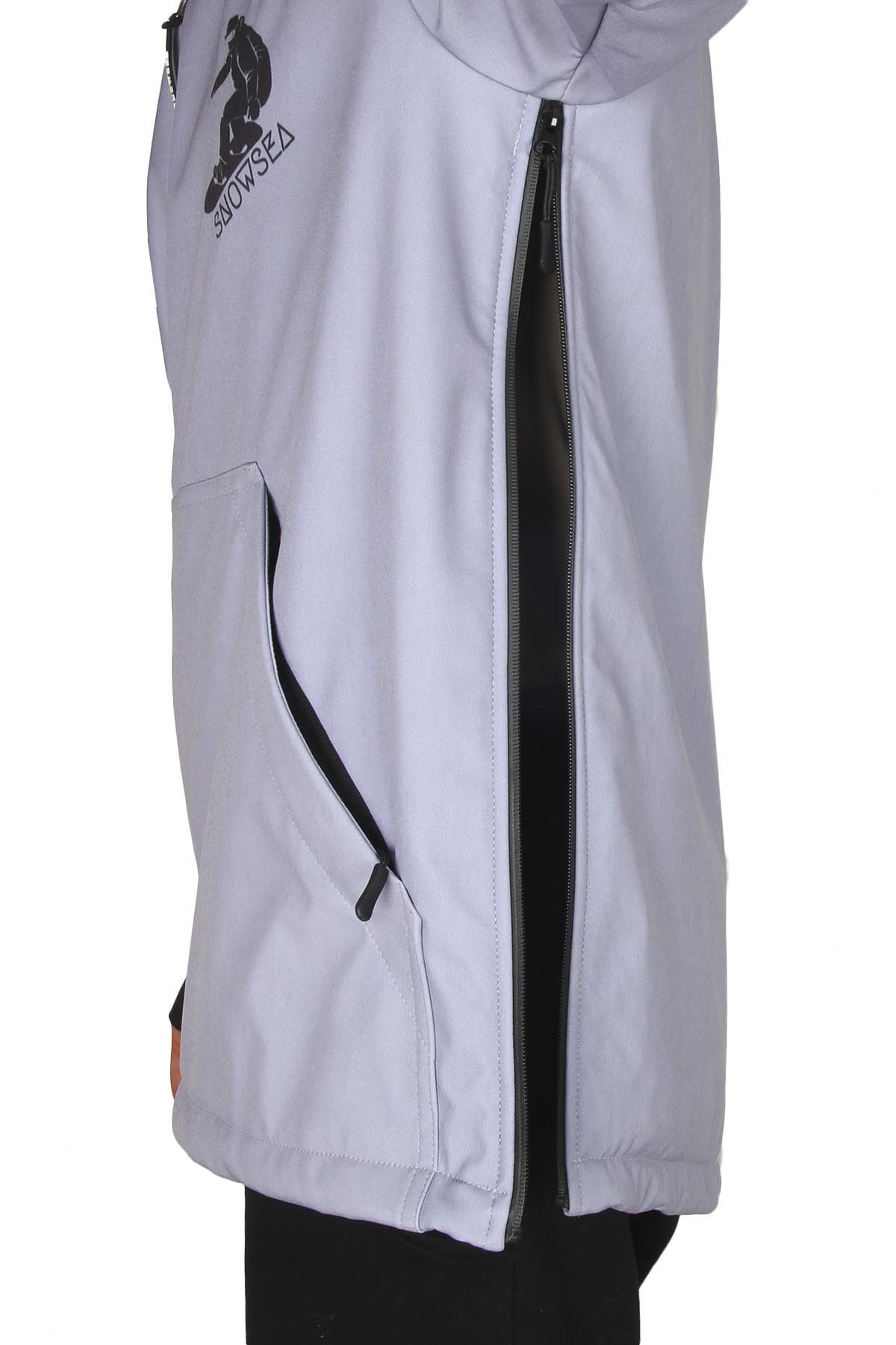 Snowsea SS7731-1 Gri Tasarım Yaka Fermuarlı Snowboard Montu