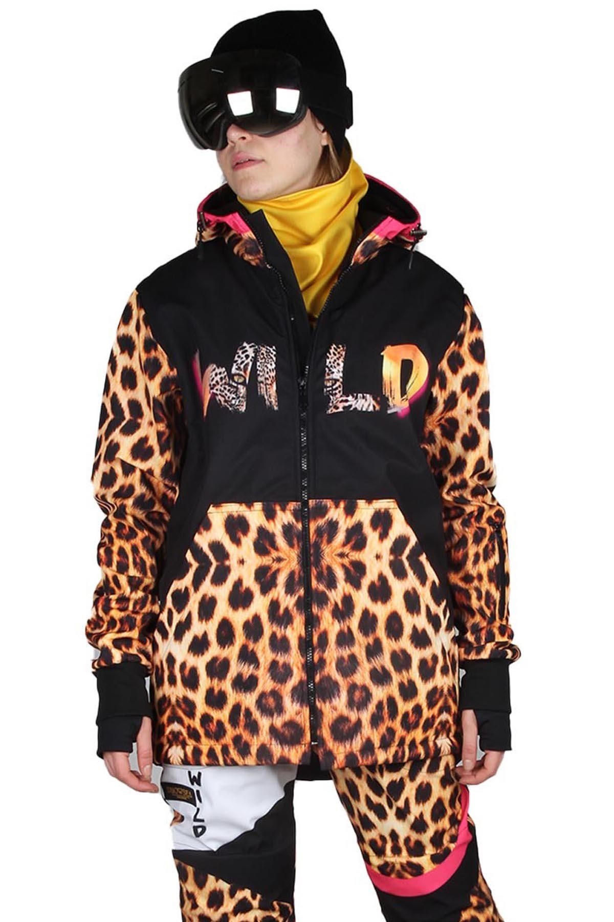 Leopar Desenli Kayak Montu, Snowsea SS7880 Snowboard Montu