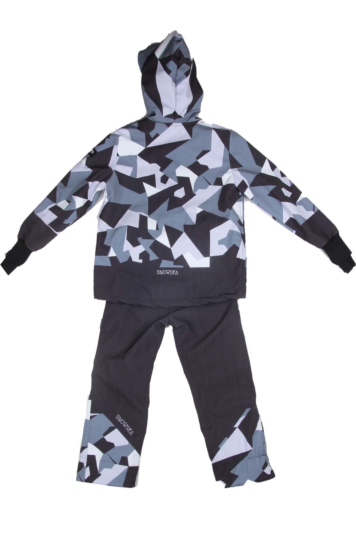 Snowsea SS7883 Kamuflaj Erkek Takım, Özel Tasarım Snowboard Montu