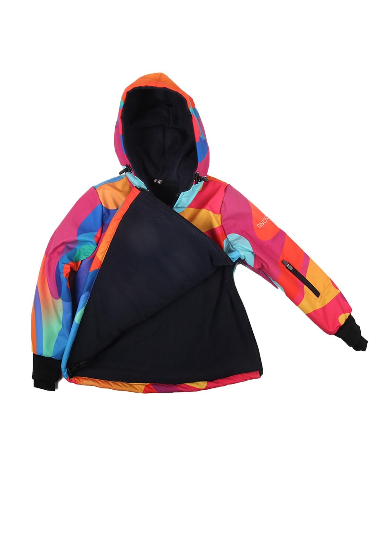 Snowsea SS7902 Renkli Çocuk Kar Montu, Çocuk Snowboard Montu