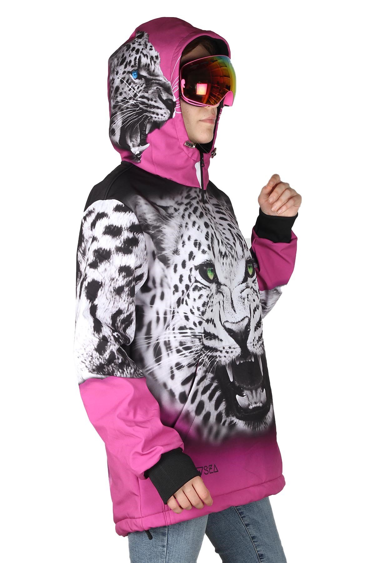 Snowsea SS7903 White Tiger Pembe Snowboard Montu, Kadın Kayak Montu