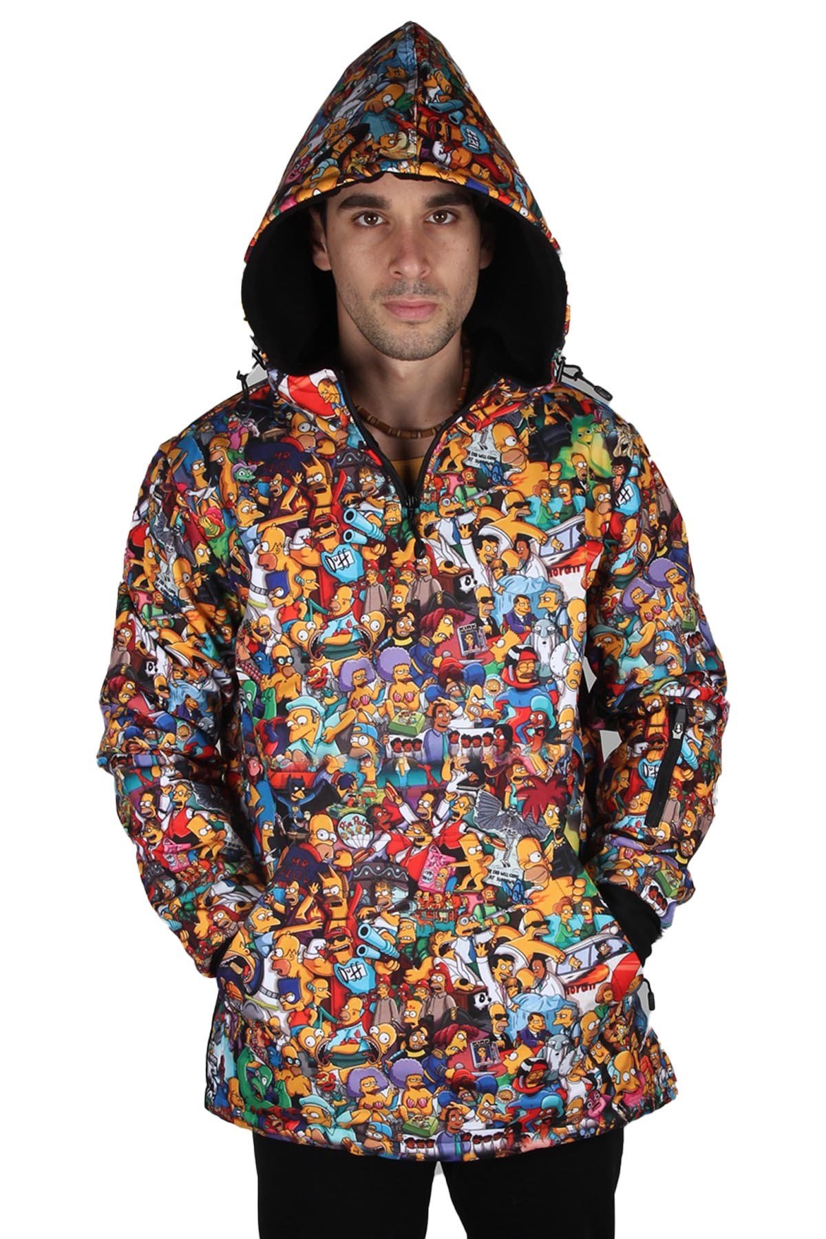 Snowsea SS7907 Simpsons Yaka Fermuarlı Kayak ve Snowboard Montu