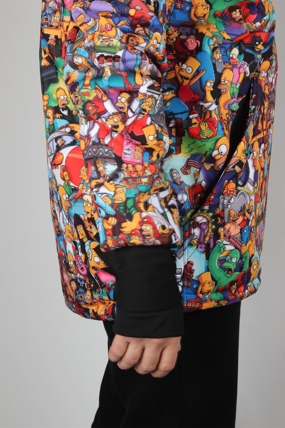 Snowsea SS7907 Simpsons Yaka Fermuarlı Kayak ve Snowboard Montu