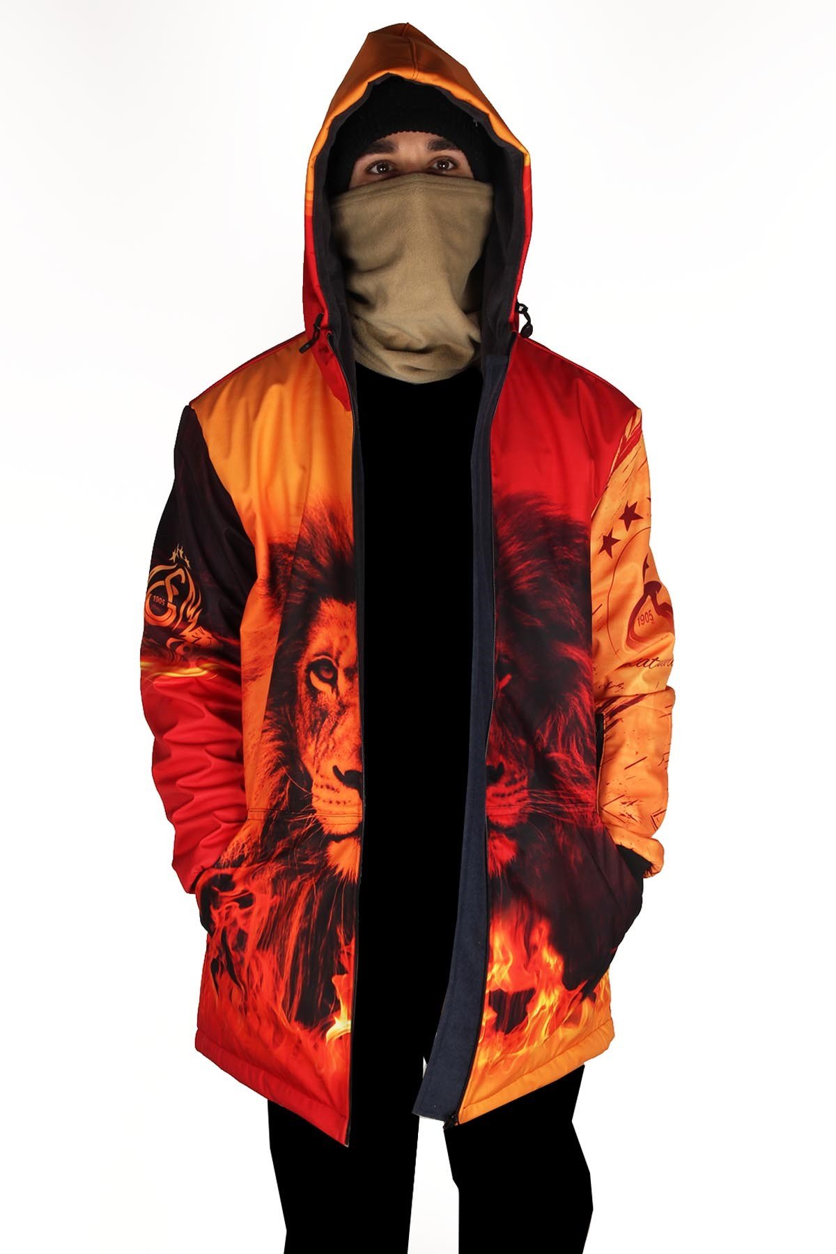 Snowsea SS7933 Sarı Kırmızı Aslan Snowboard Montu