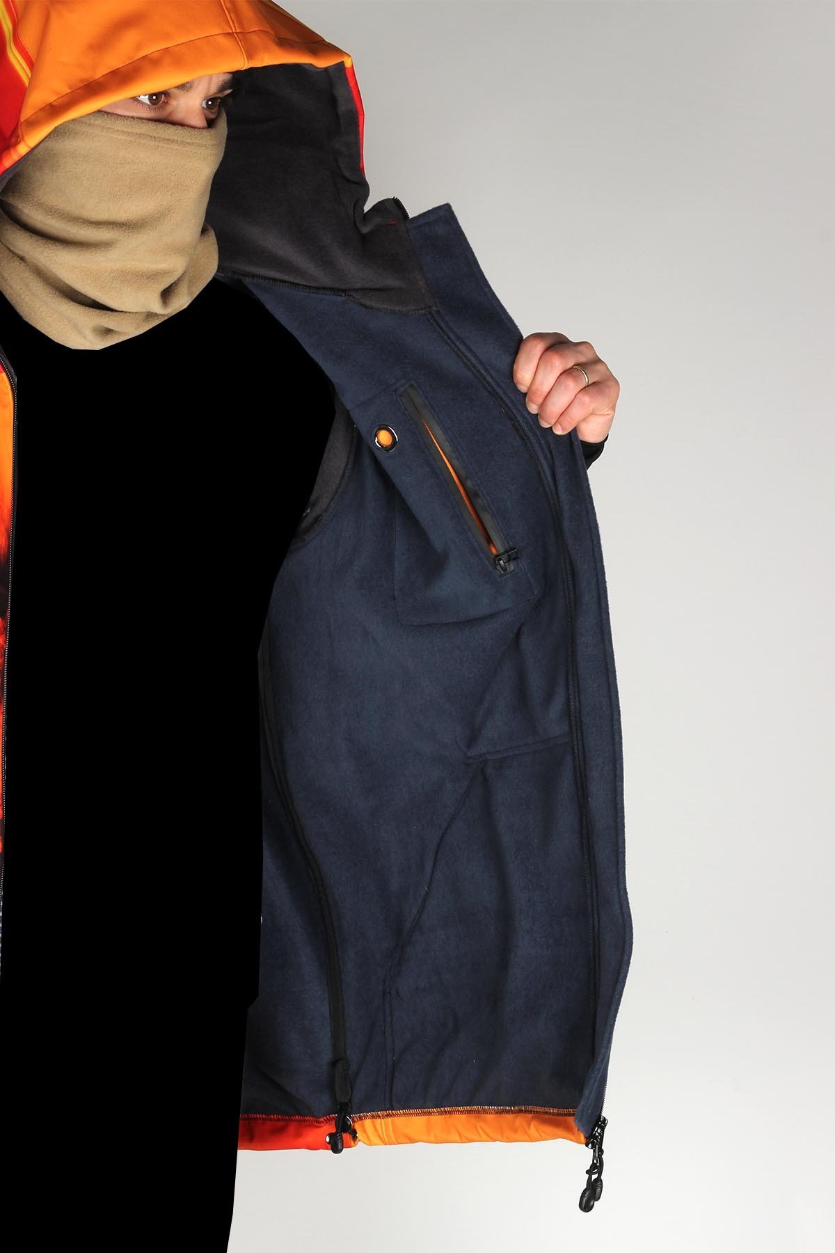 Snowsea SS7933 Sarı Kırmızı Aslan Snowboard Montu