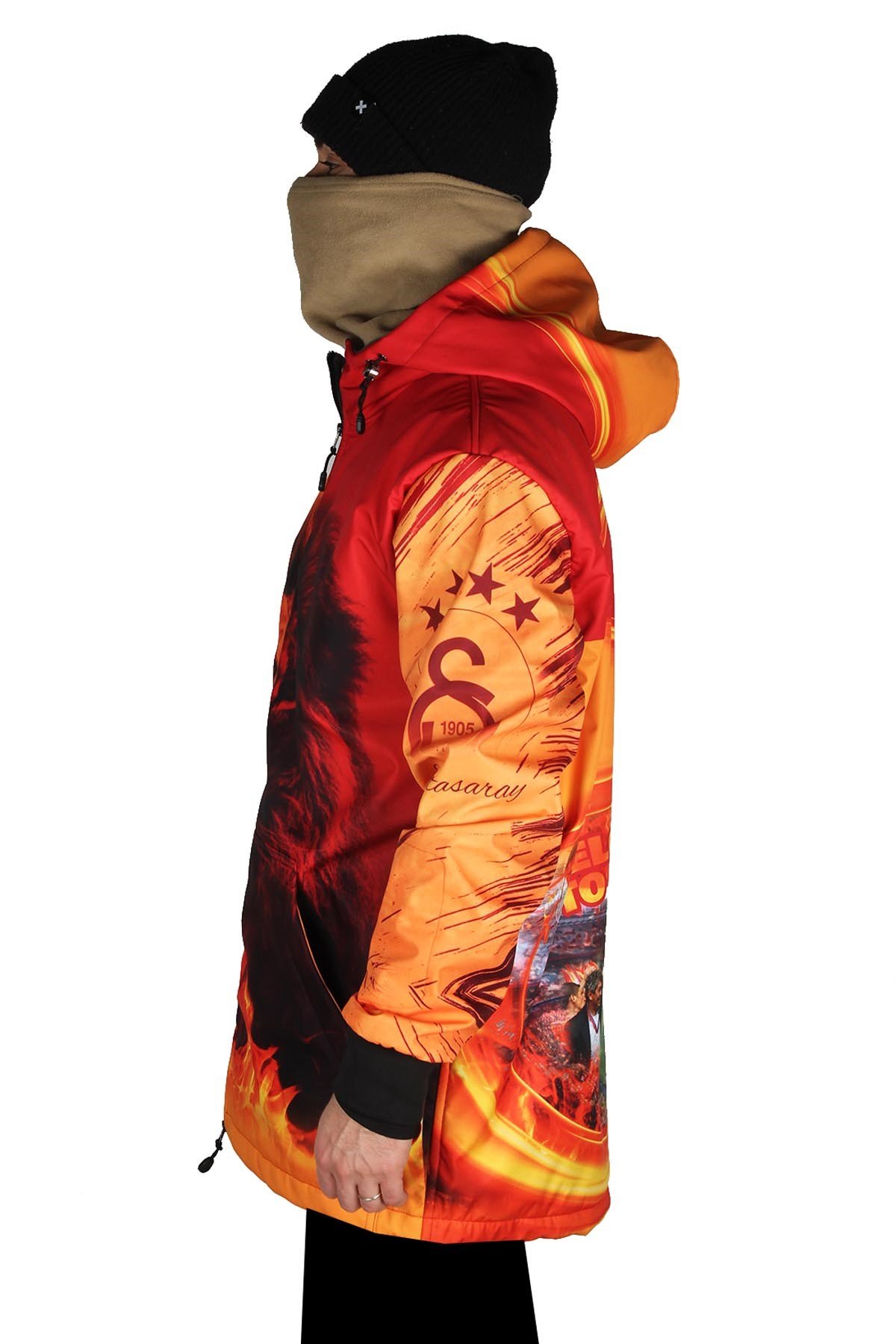 Snowsea SS7933 Sarı Kırmızı Aslan Snowboard Montu