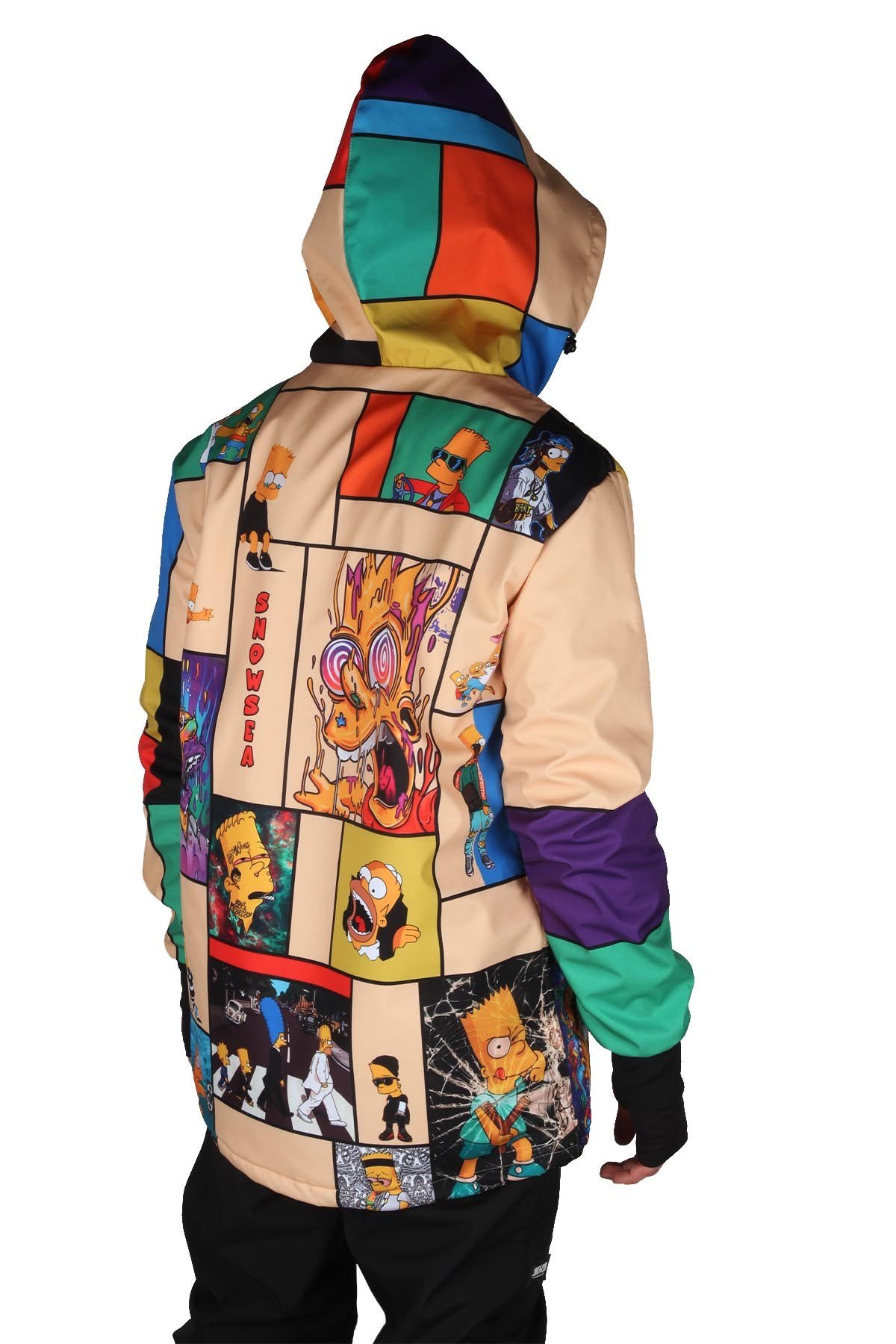 Snowsea SS7934 Simpsonlar Erkek Snowboard ve Kayak Montu