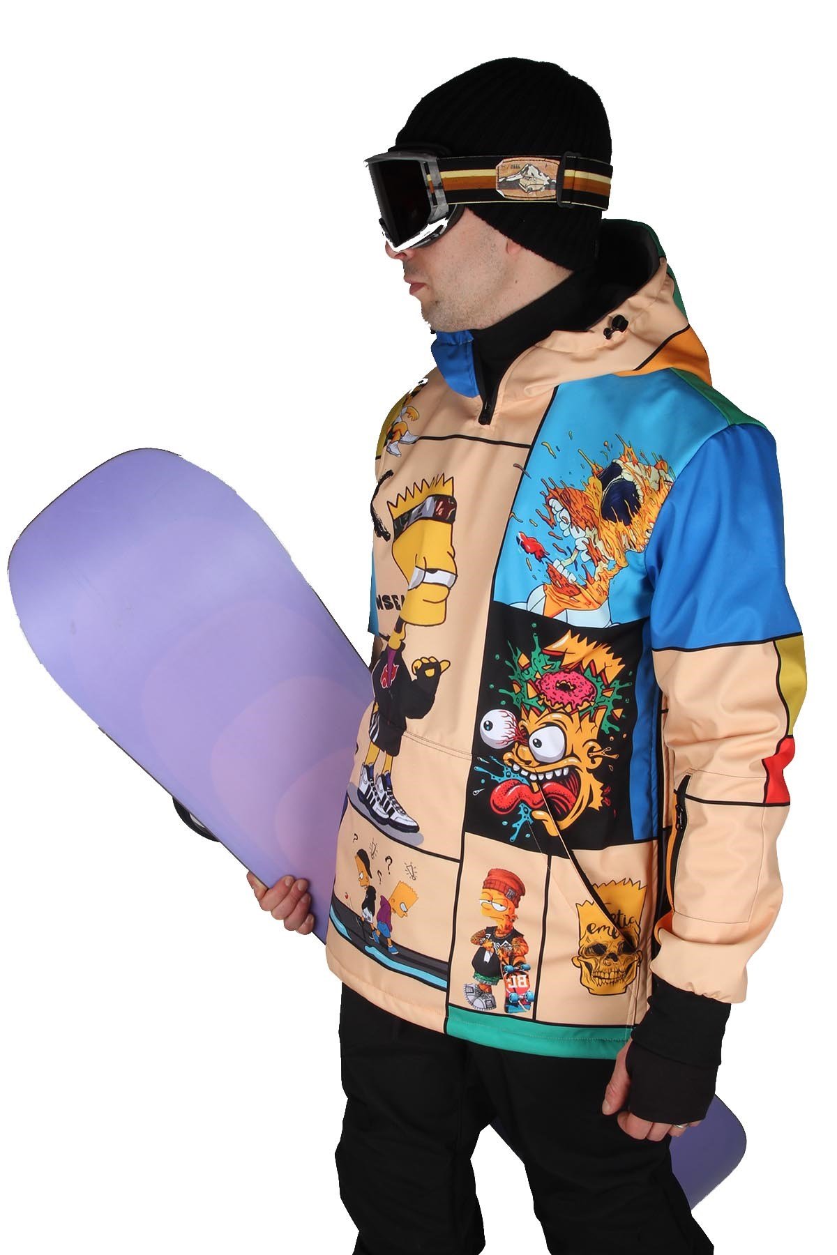 Snowsea SS7934 Simpsonlar Erkek Snowboard ve Kayak Montu