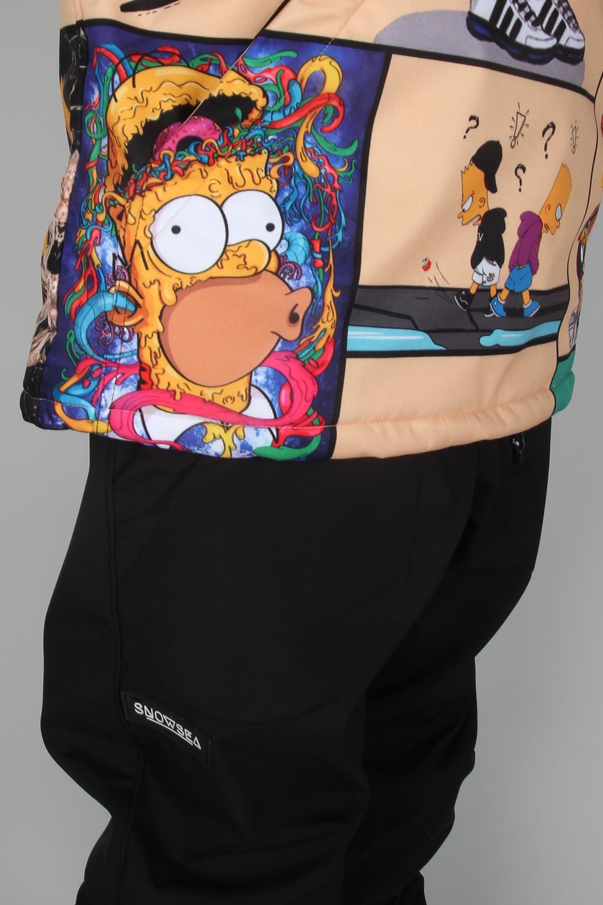 Snowsea SS7934 Simpsonlar Erkek Snowboard ve Kayak Montu