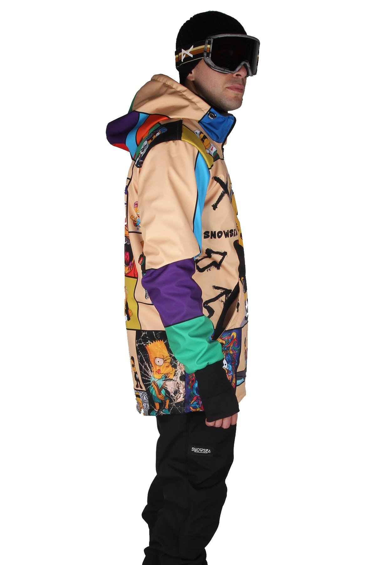 Snowsea SS7934 Simpsonlar Erkek Snowboard ve Kayak Montu