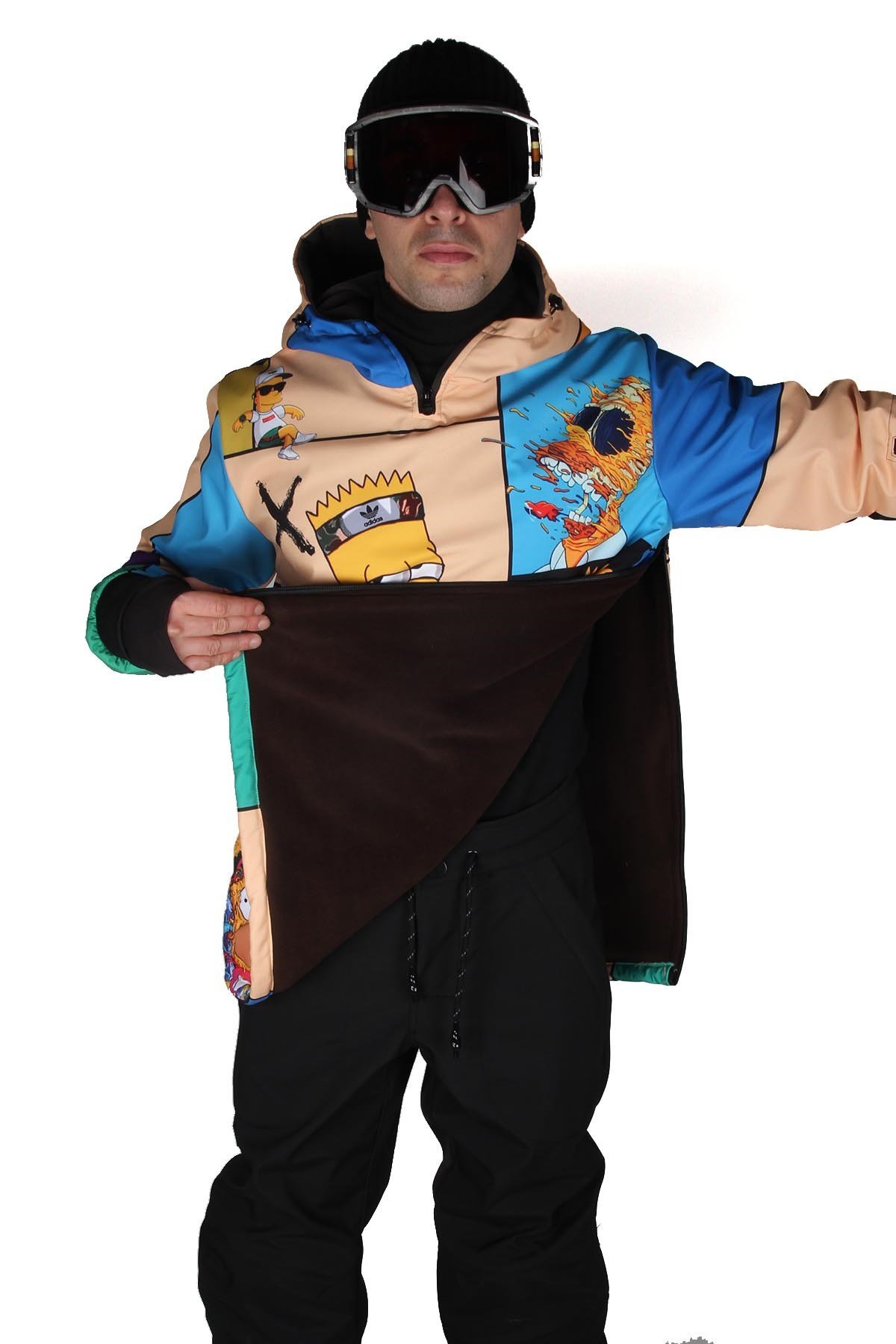 Snowsea SS7934 Simpsonlar Erkek Snowboard ve Kayak Montu