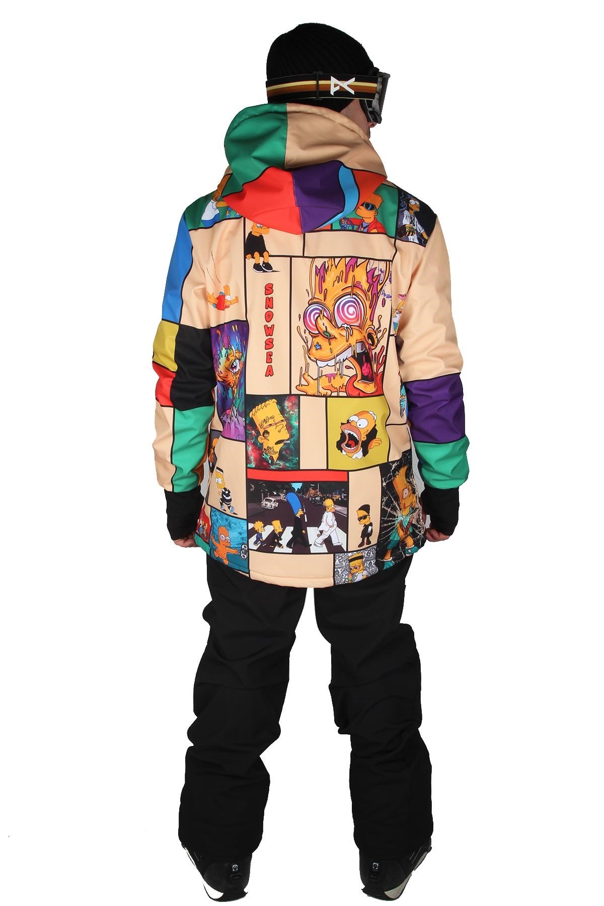 Snowsea SS7934 Simpsonlar Erkek Snowboard ve Kayak Montu