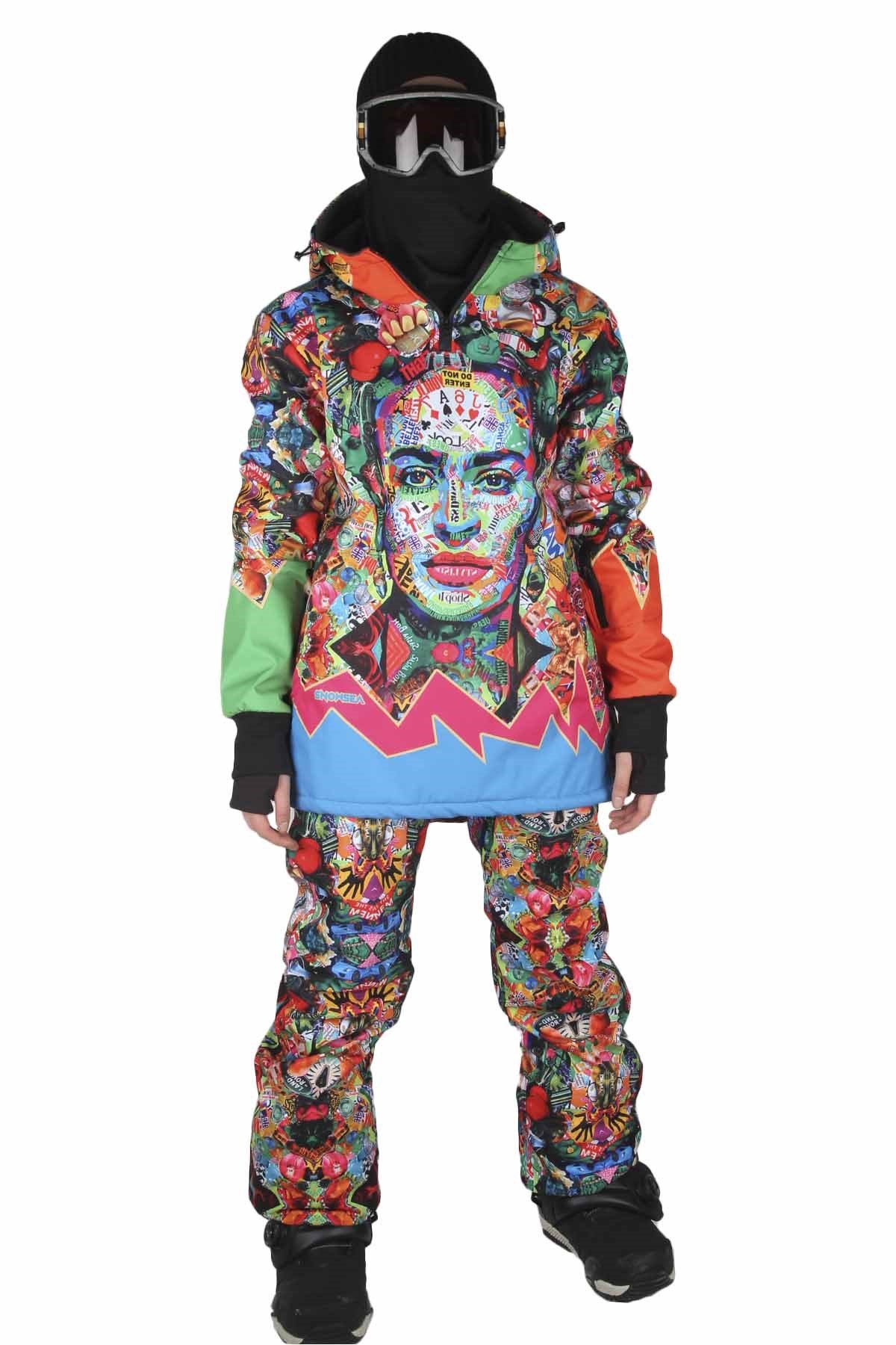 Snowsea SS7936 Kadın Snowboard Mont & Pantolon Takımı, Kayak Montu