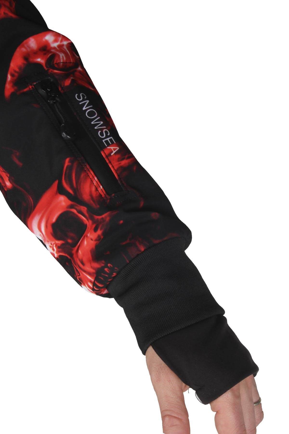 Snowsea SS7941 Skull Erkek Snowboard Mont ve Pantolon Takımı