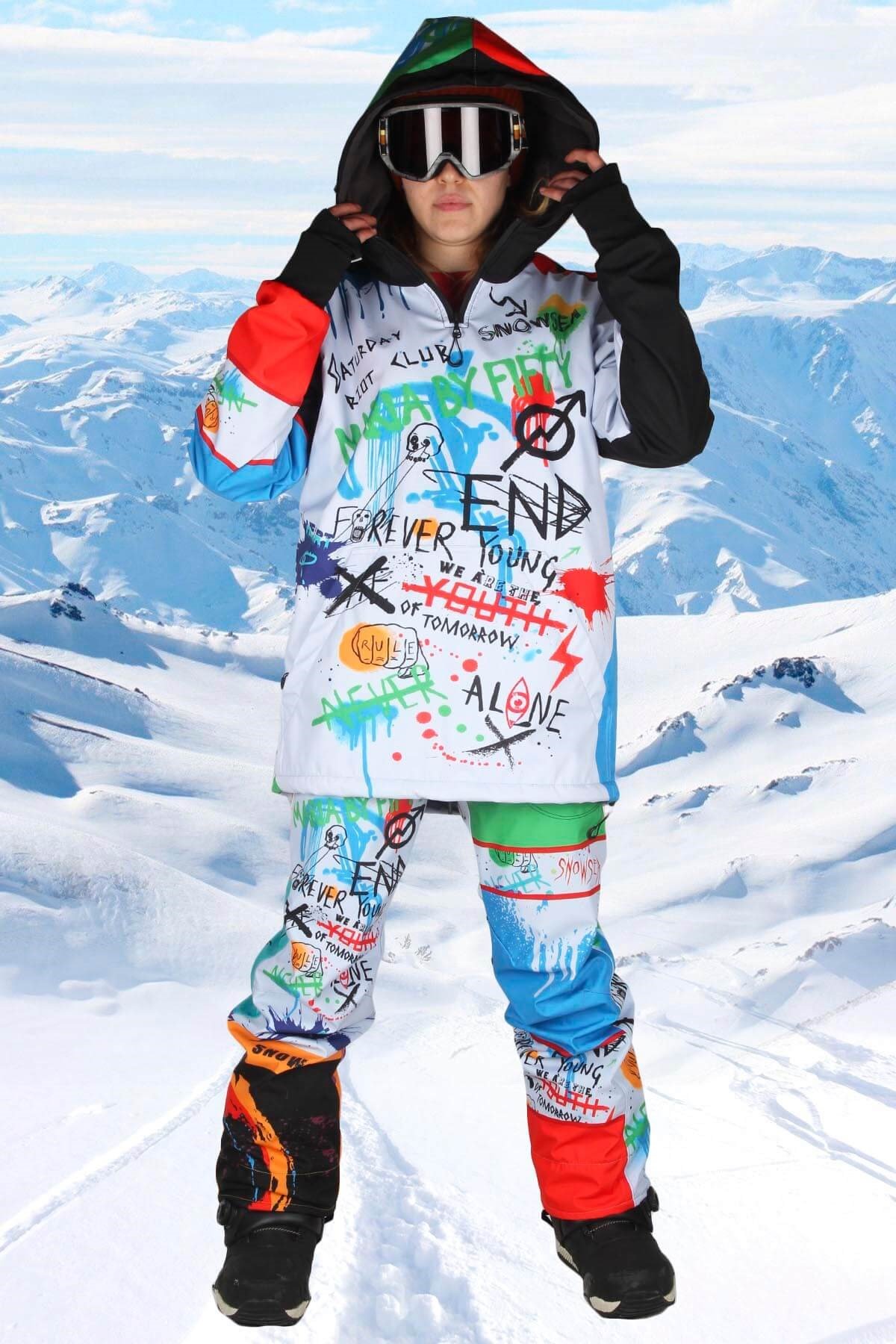 Snowsea SS7947 Kafamdaki Kaos Kar Montu, Chaos In My Head Snowboard Montu