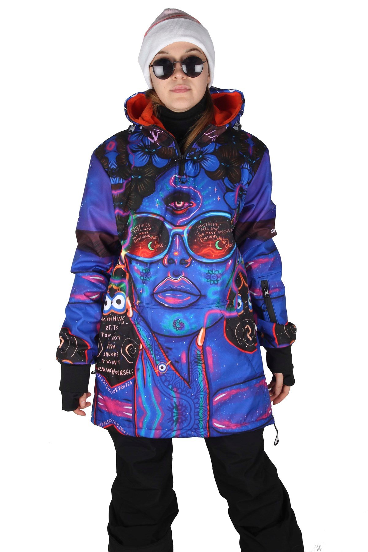 Snowsea SS7956 Purple Özel Tasarım Snowboard ve Kayak Montu